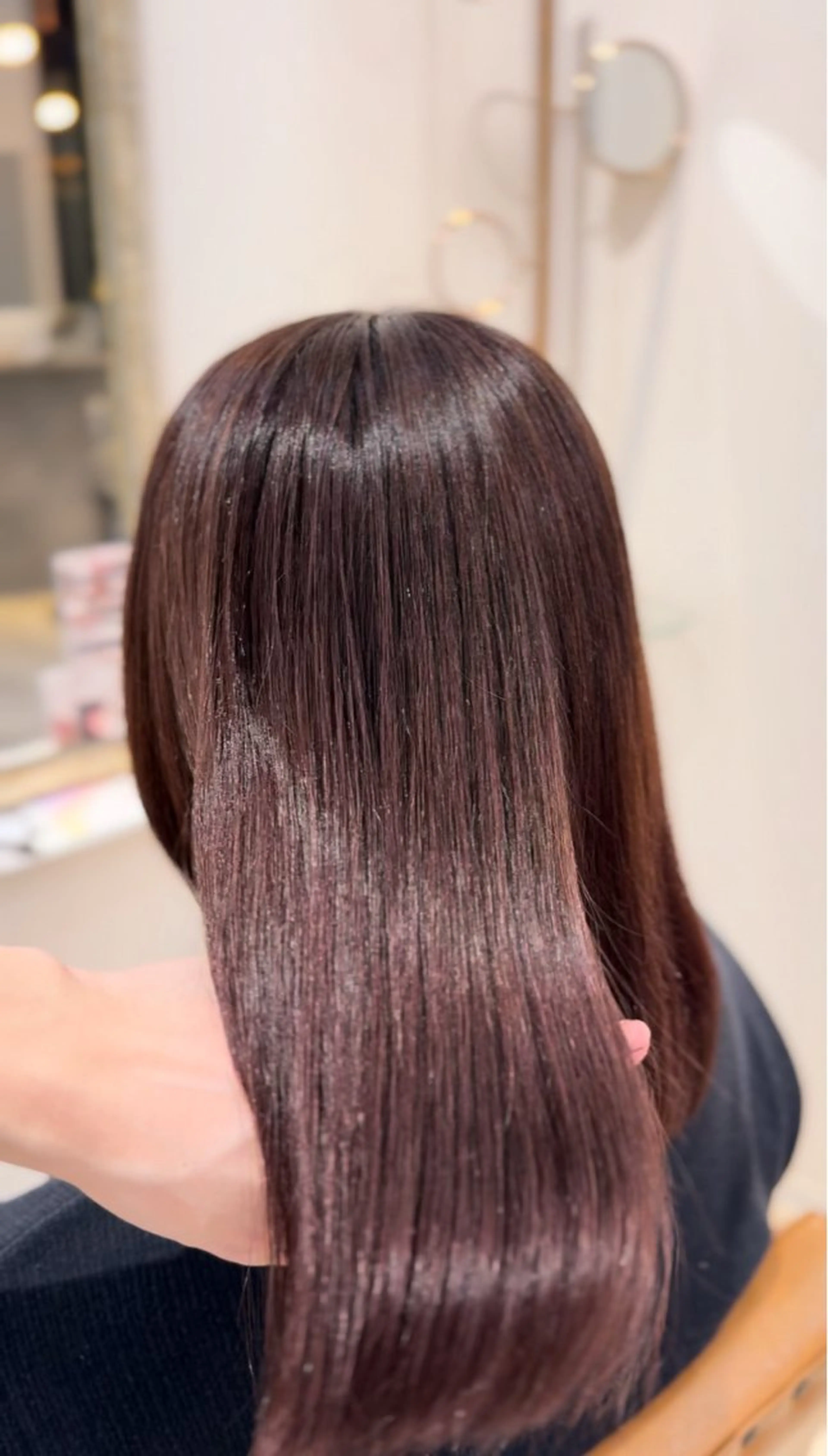 ロング 髪質改善 ヘアカラー 【透明感カラー🫧】 【梅田】ハルのヘアスタイル