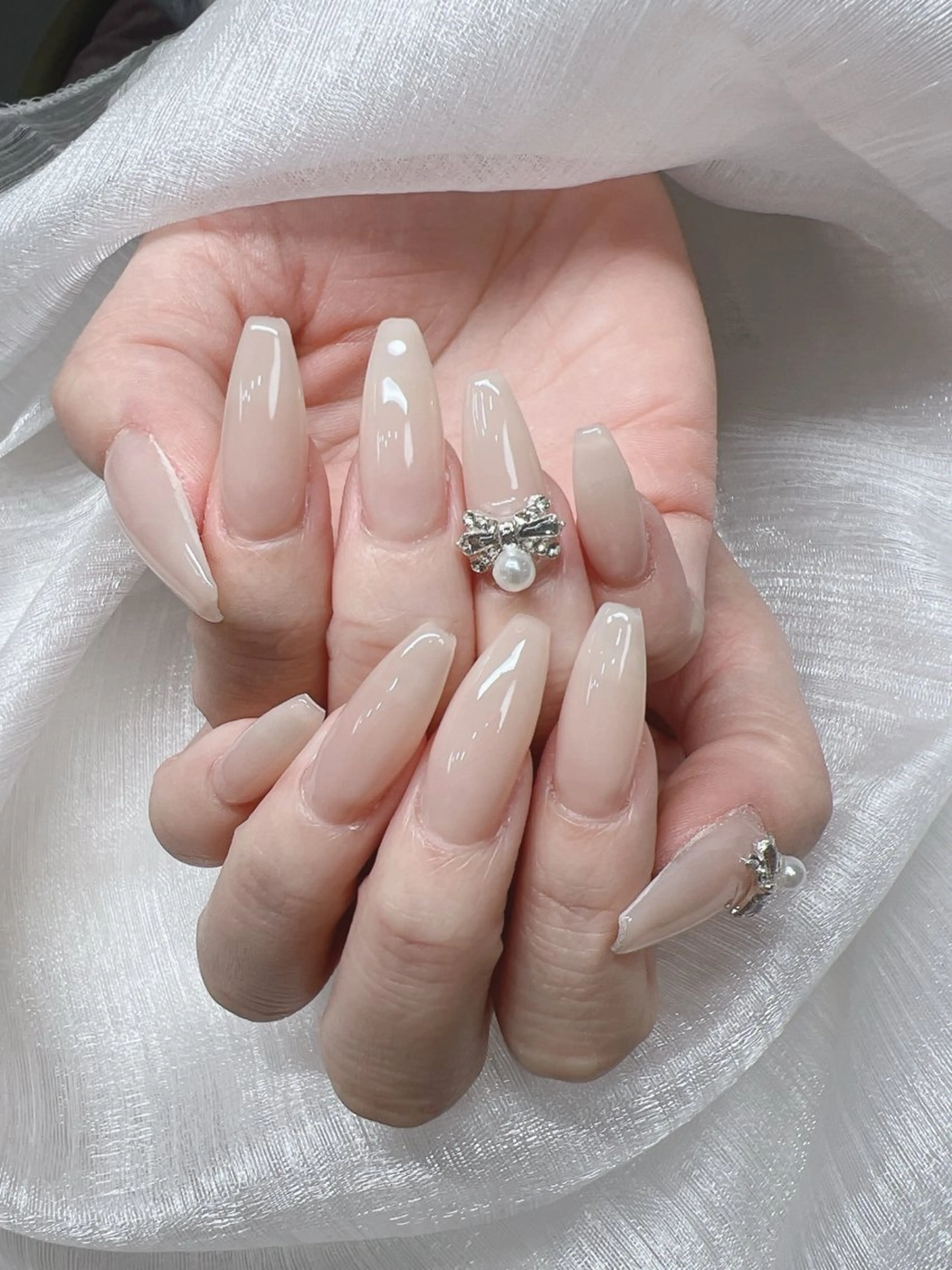 ネイル ハンドネイル Lee Nails チップ長さだし専門店のネイルデザイン