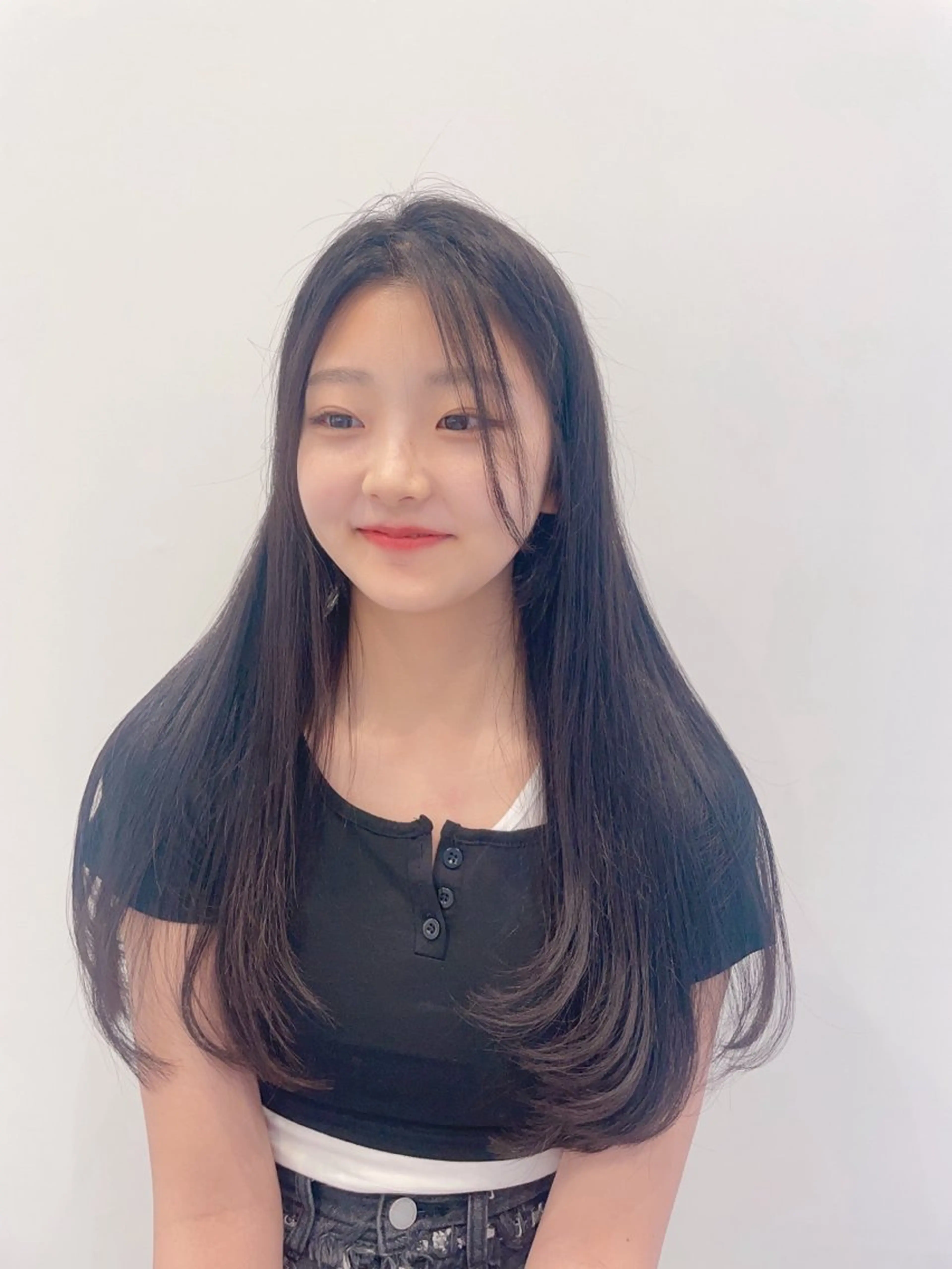 ロング レイヤーカット 似合わせカット カット 💐レイヤー/透明感 カラー💐智口彩香のヘアスタイル