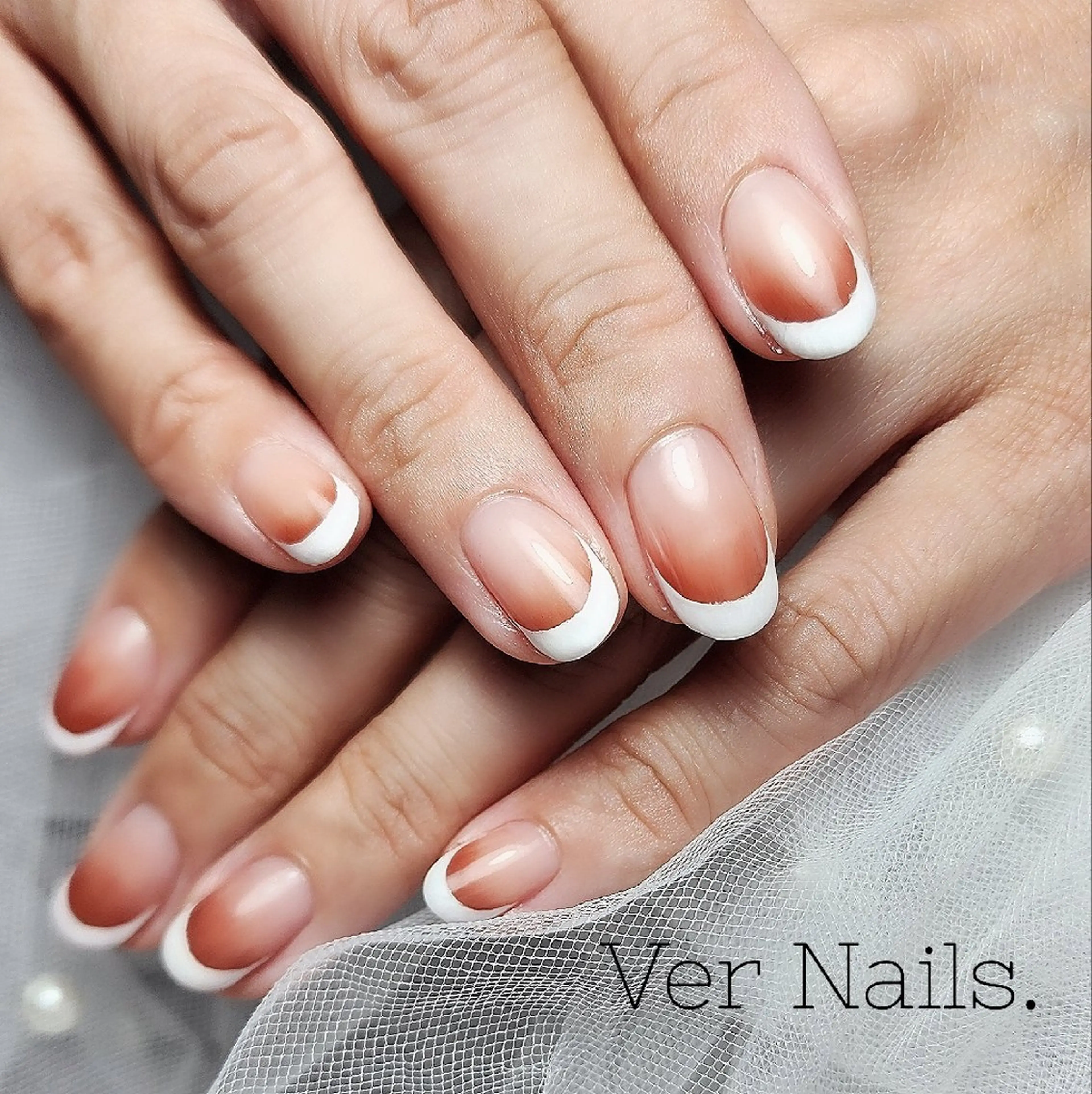 ネイル フレンチネイル グラデーション ハンドネイル Ver Nails.のその他イメージ