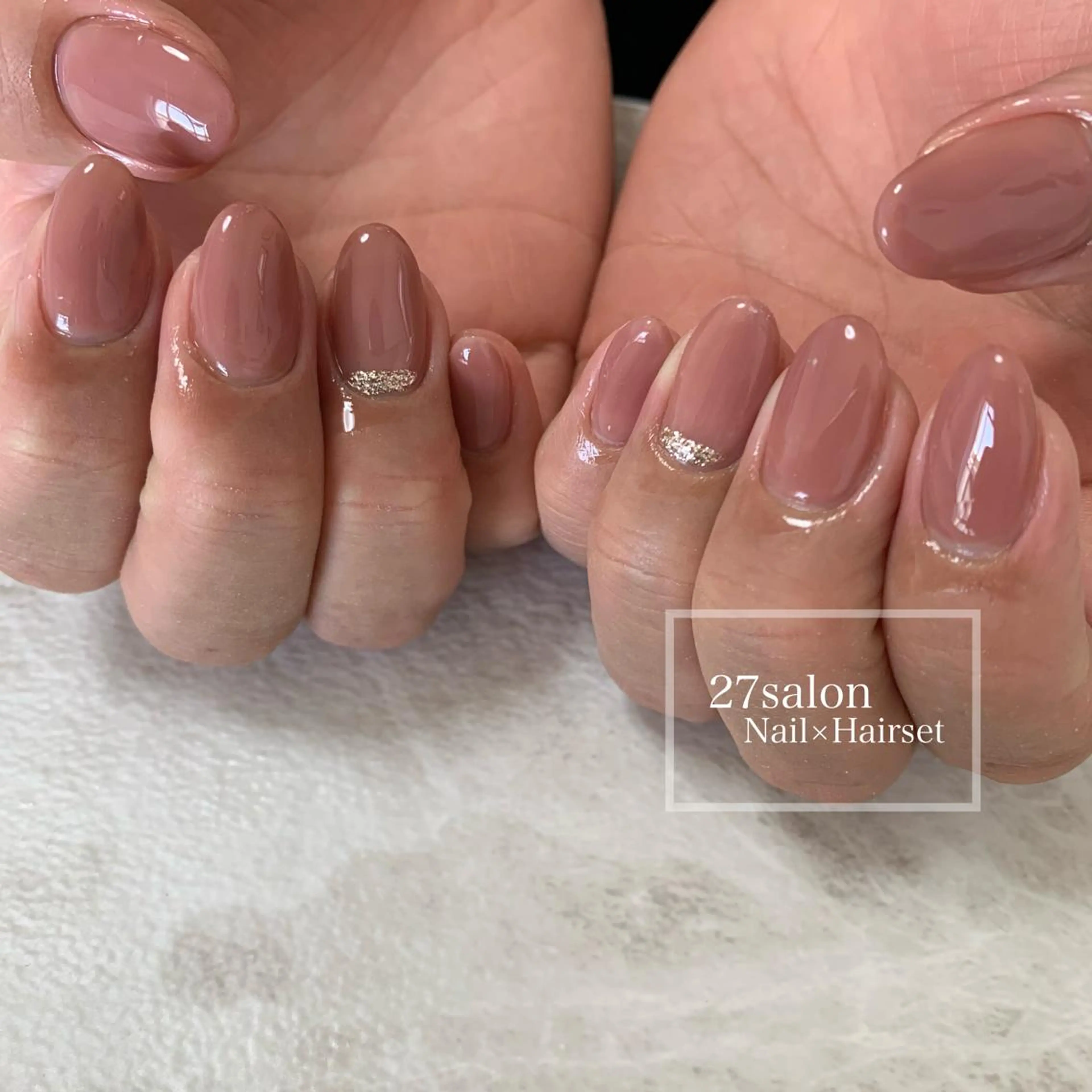 ネイル オフィスネイル ピンク 27salon yuinaのネイルデザイン