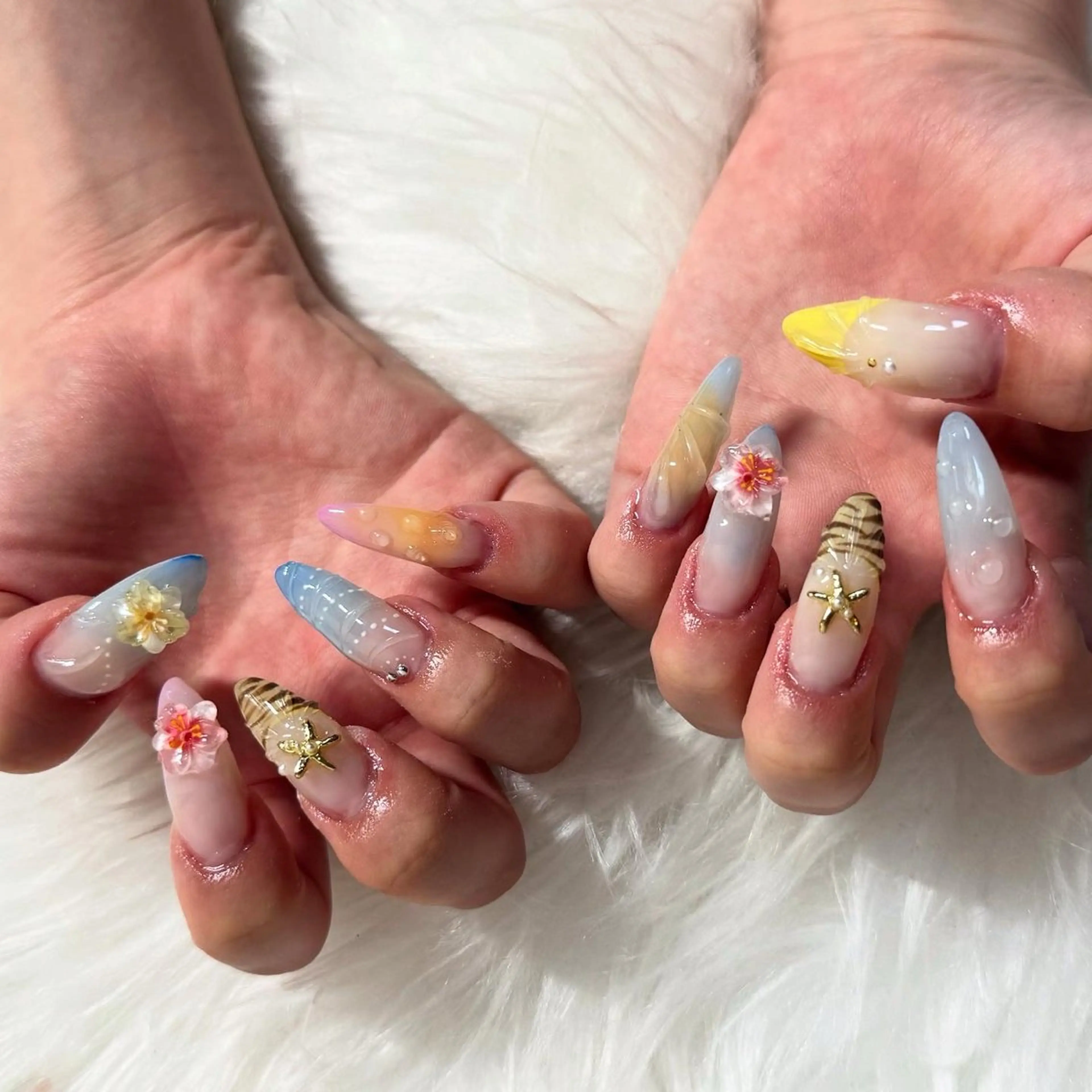 ロング ハンドネイル mao .のネイルデザイン