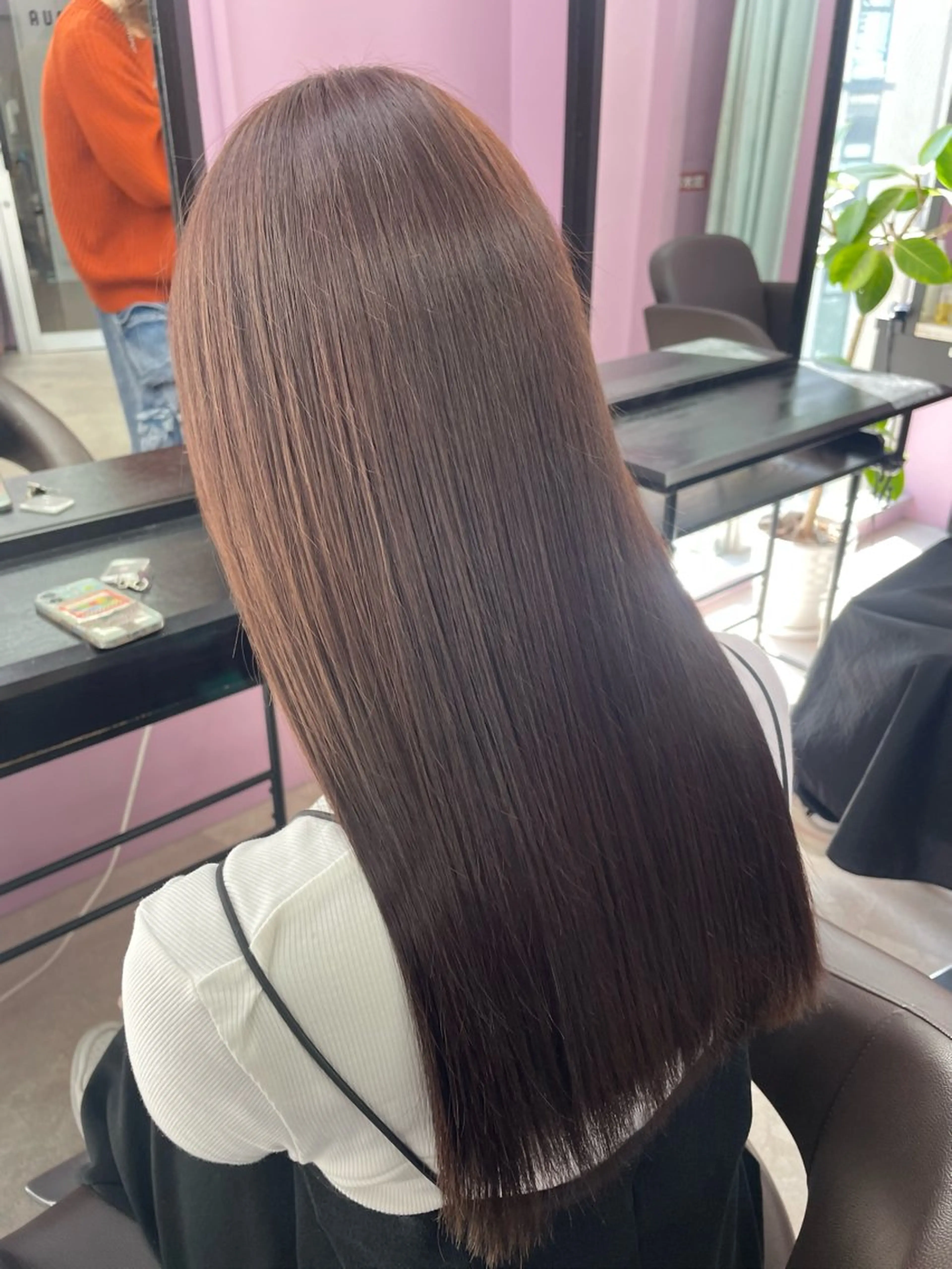 【ヘアカラー+ケアメニュー】カラー×Aujuaトリートメント/アッシュ/オリーブ/グレージュ/ピンク/ボルドー/ブラックの写真