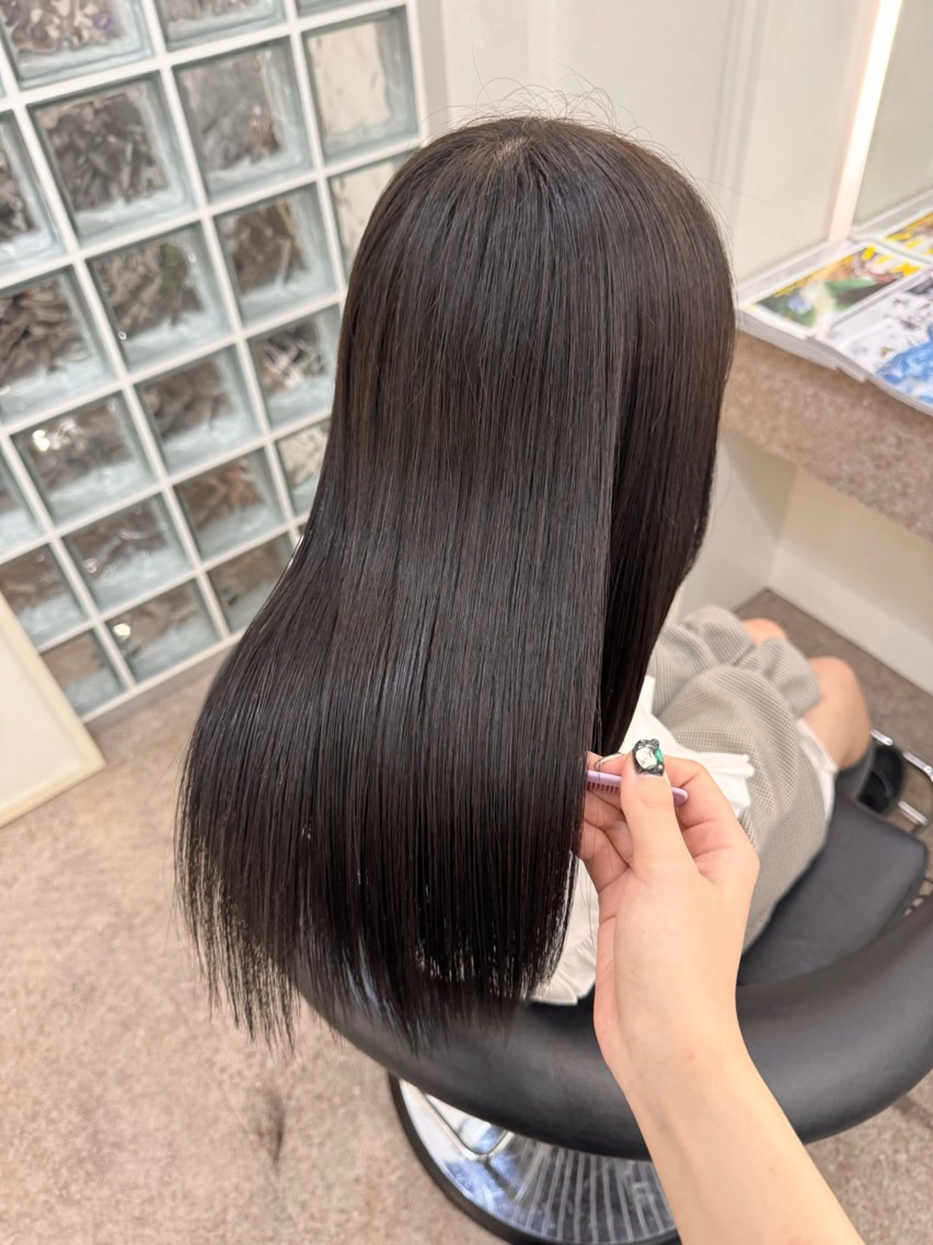 ロング カット 縮毛矯正 名古屋/髪質改善/ アヤカのヘアスタイル