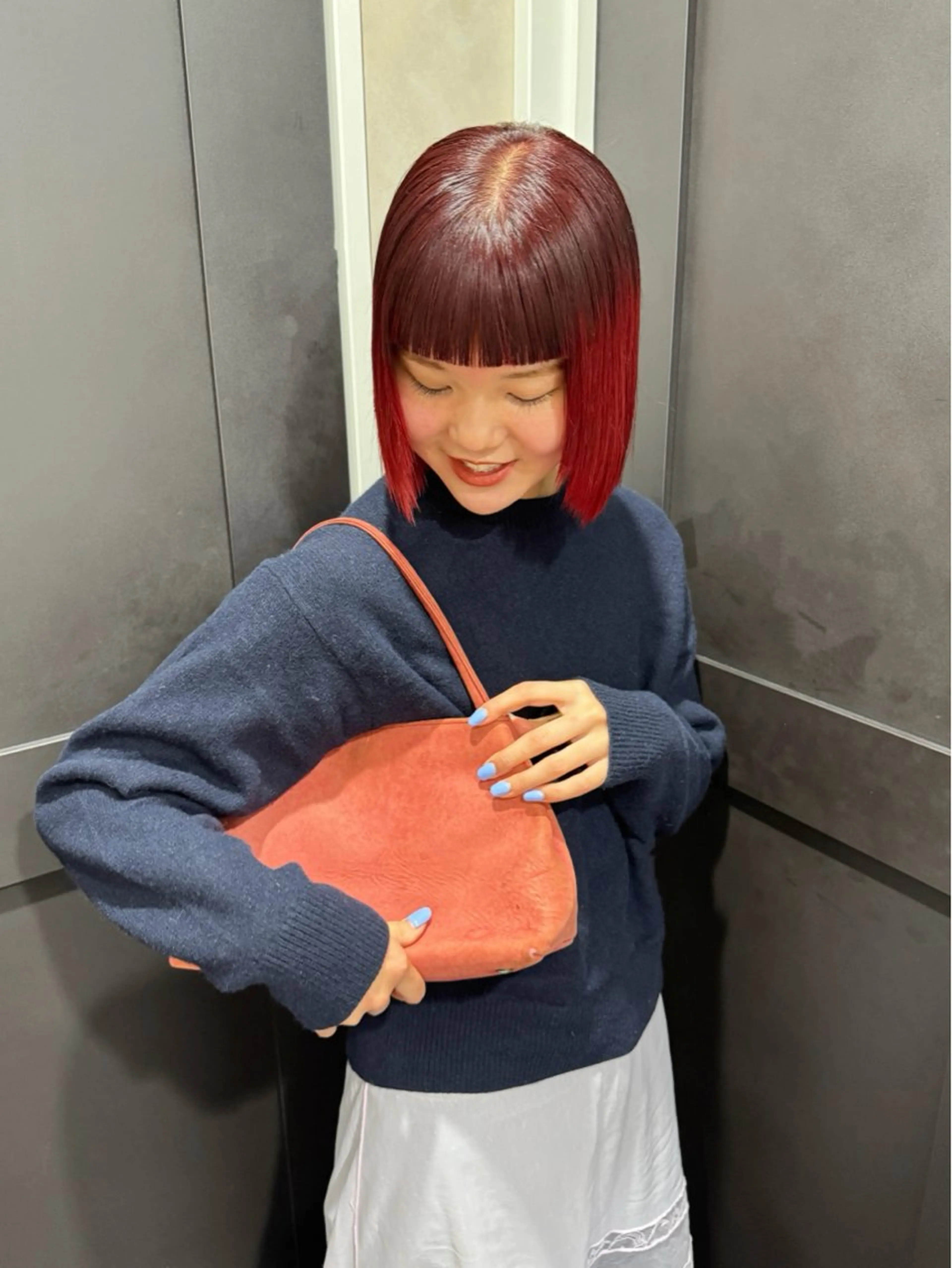 カラー ayaka/暖色 /ニュアンスボブのヘアスタイル