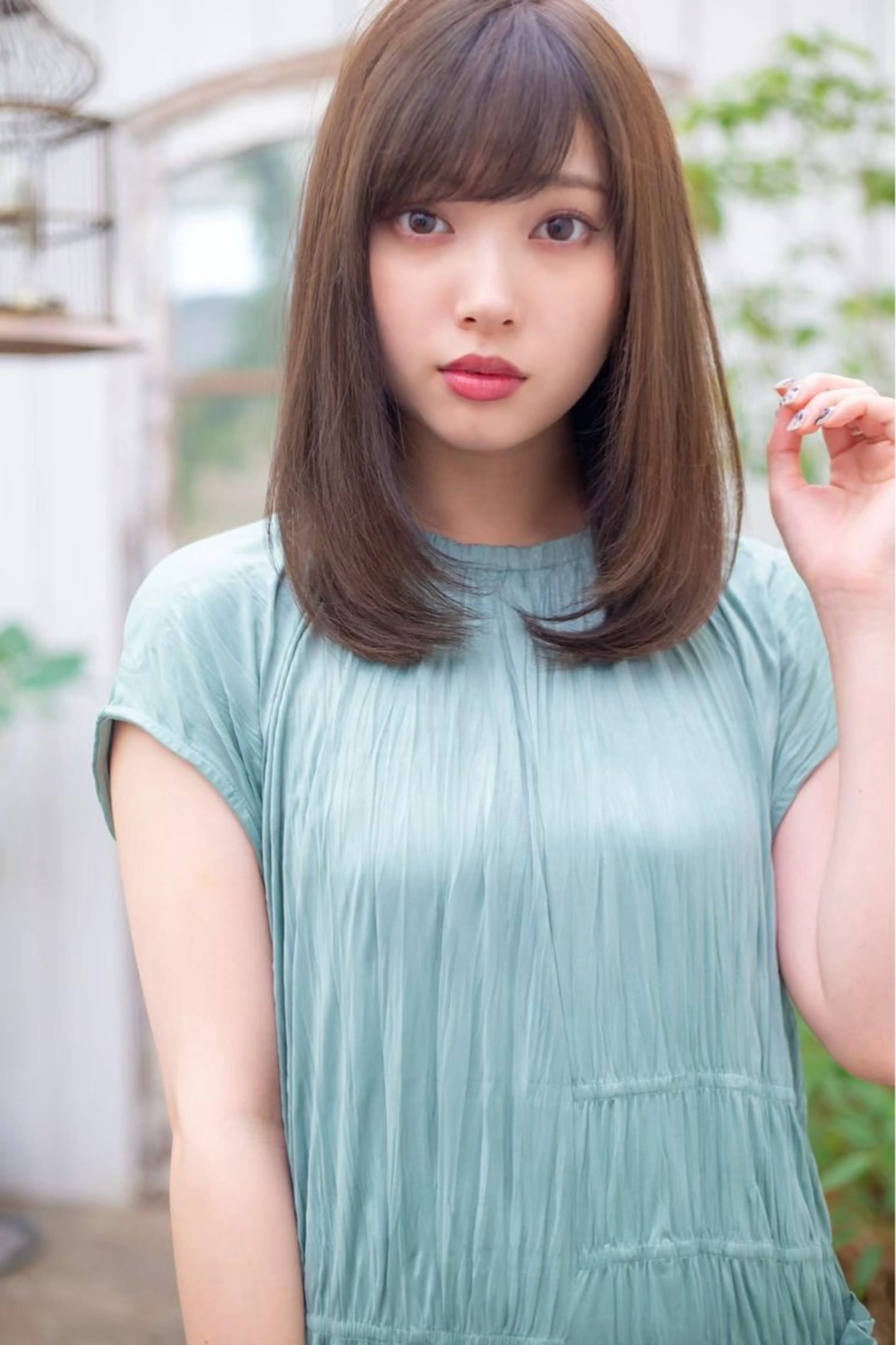 セミロング レイヤーカット 韓国🇰🇷ヘア/似 合わせショート/のヘアスタイル