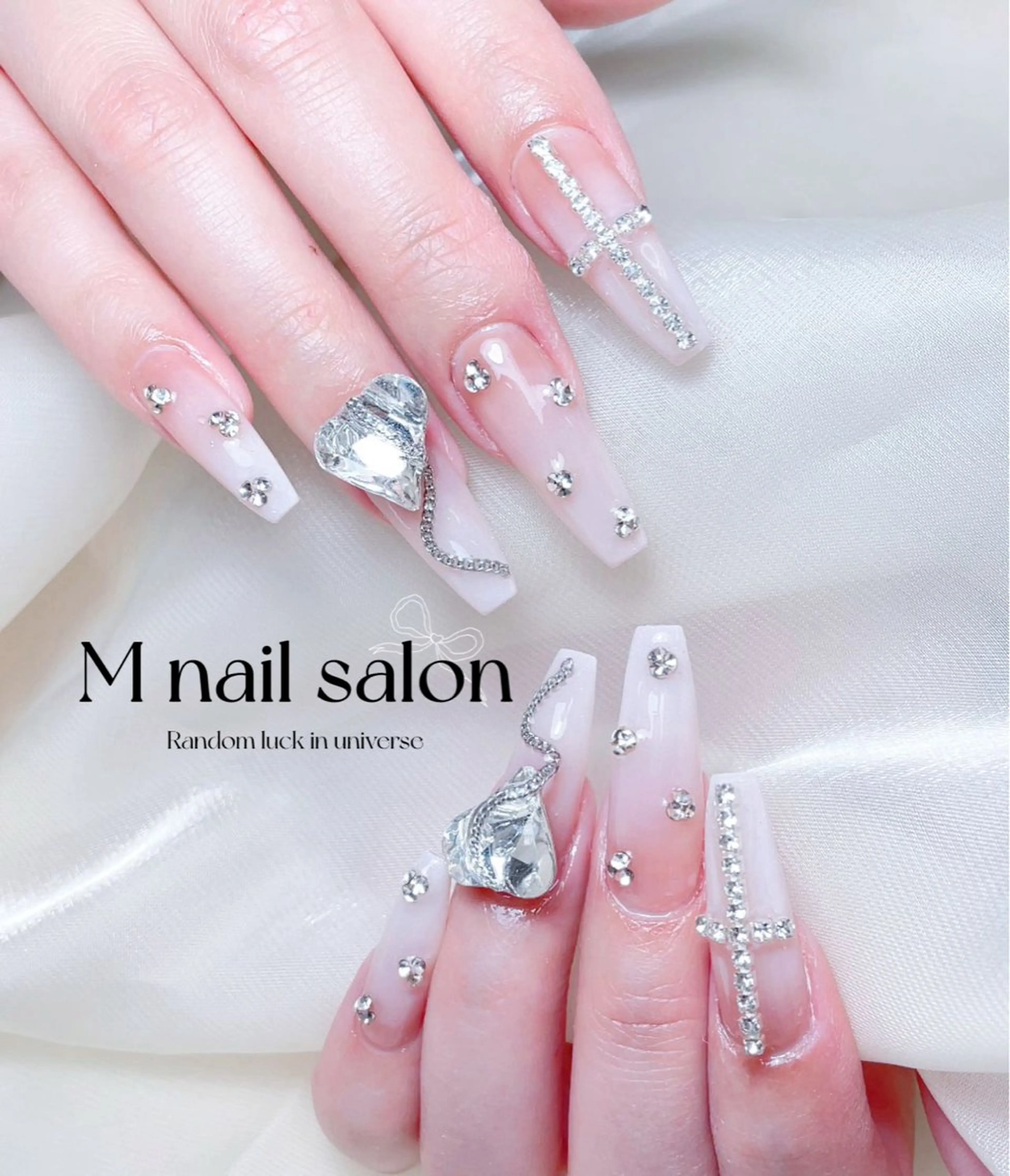 ネイル ハンドネイル M🌷nail 長さだし専門店のネイルデザイン