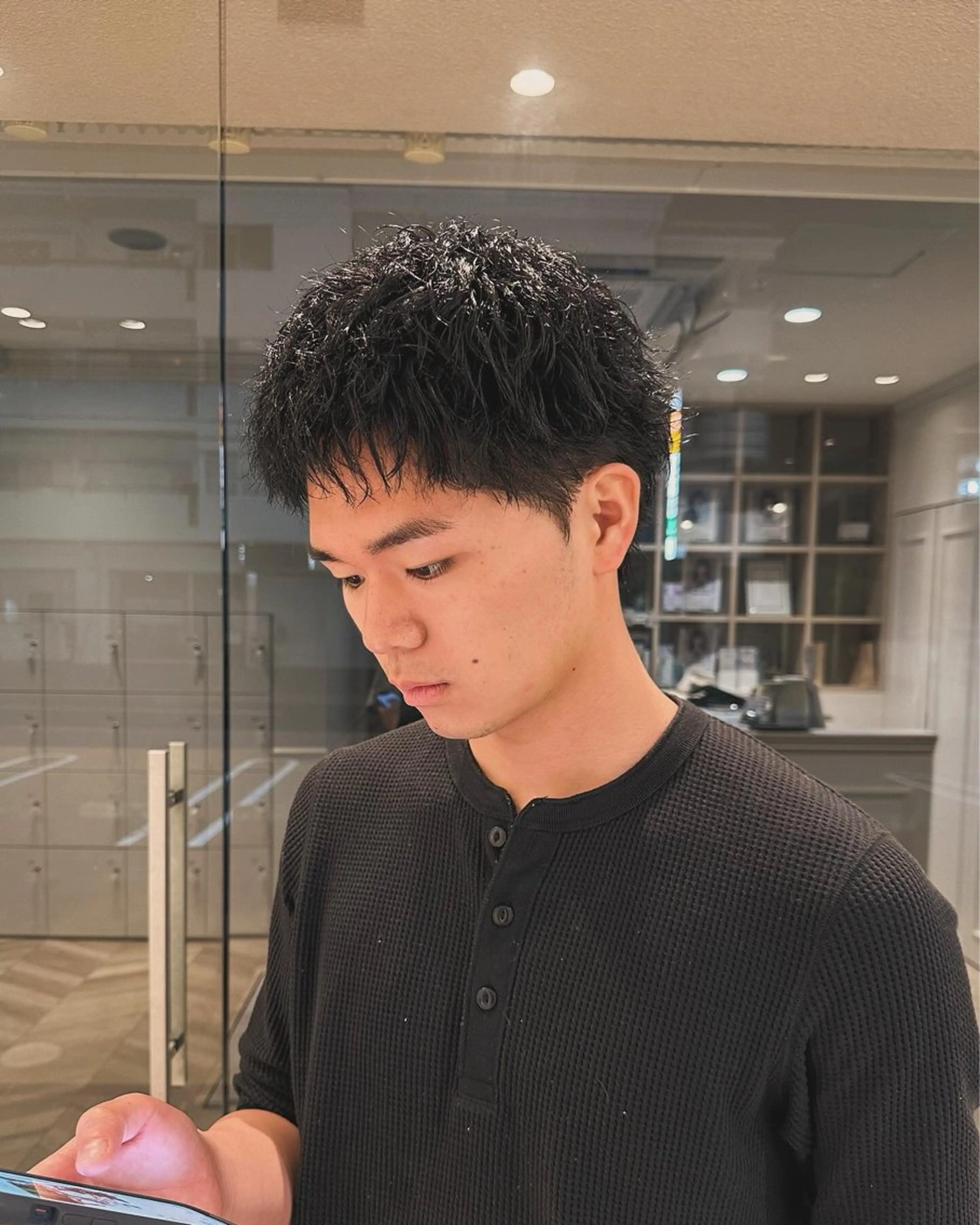 ショート パーマ メンズ パーマ/ハイトーン スパイキー/神田正紀のヘアスタイル