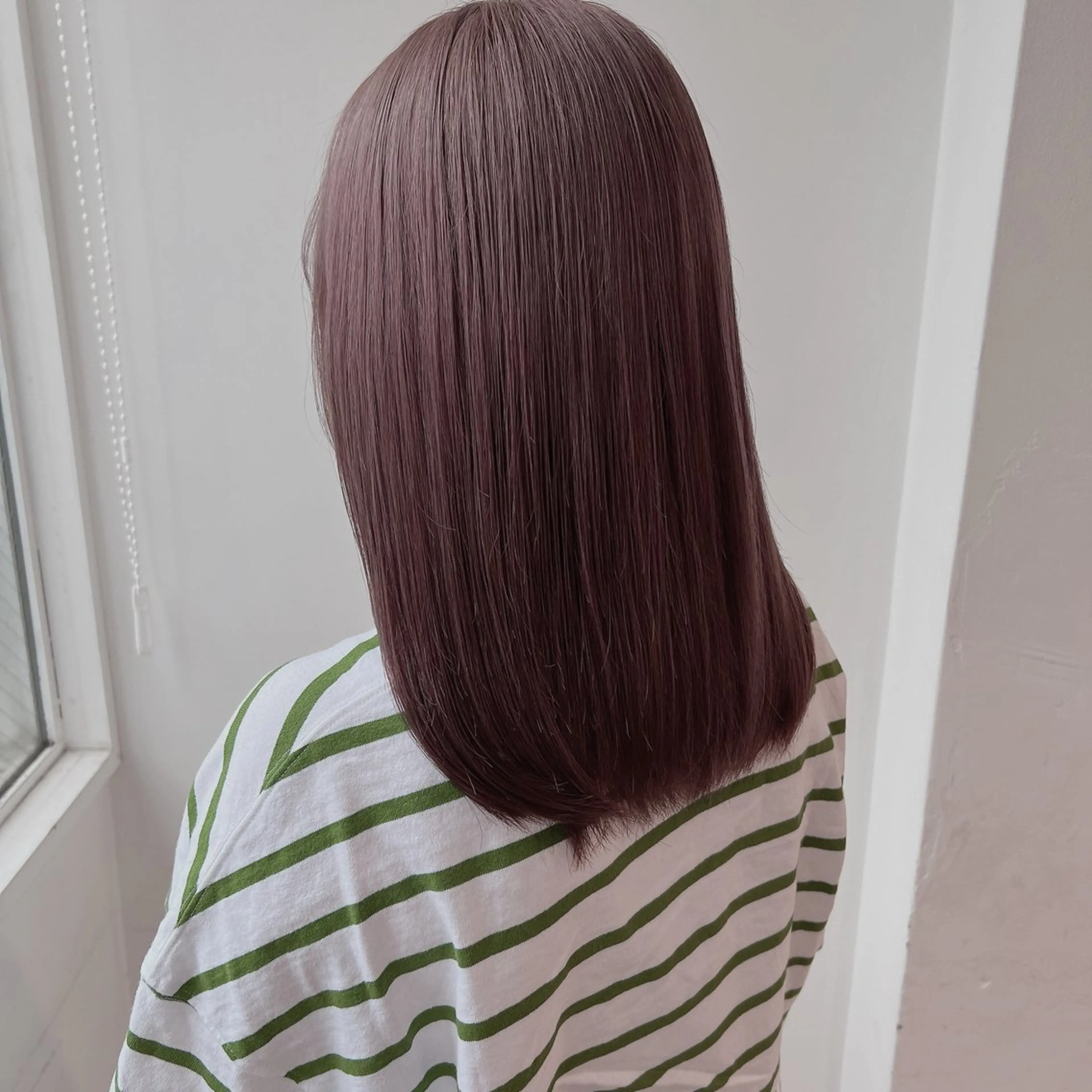 セミロング カラー ヘアカラー トリートメント ヘッドスパ ヘアセット 𓏸レイヤー髪質改善 透けカラーカノン🫧のヘアスタイル