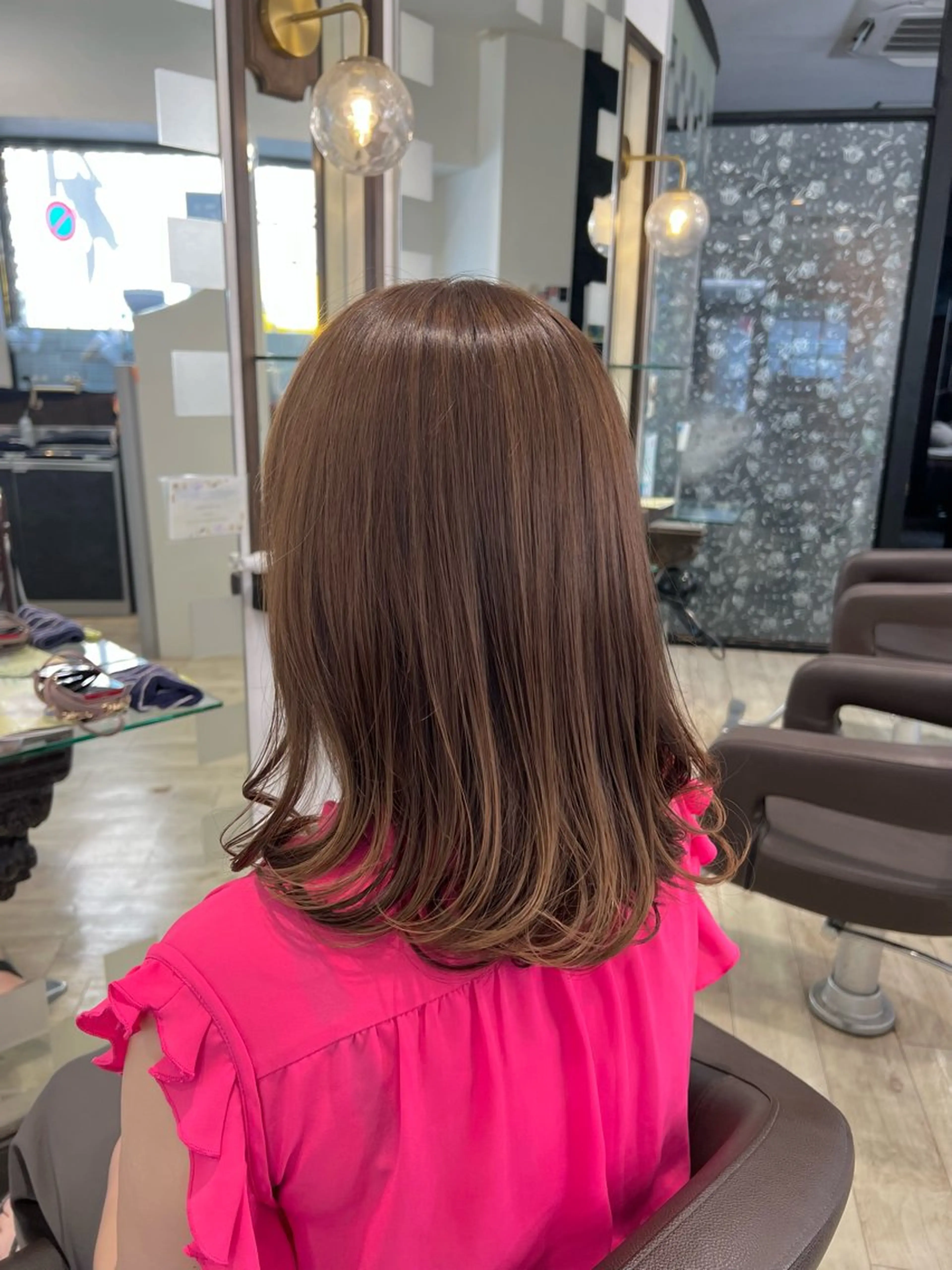 ミディアム カラー 透明感カラー トリートメント kataoka ryotaのヘアスタイル