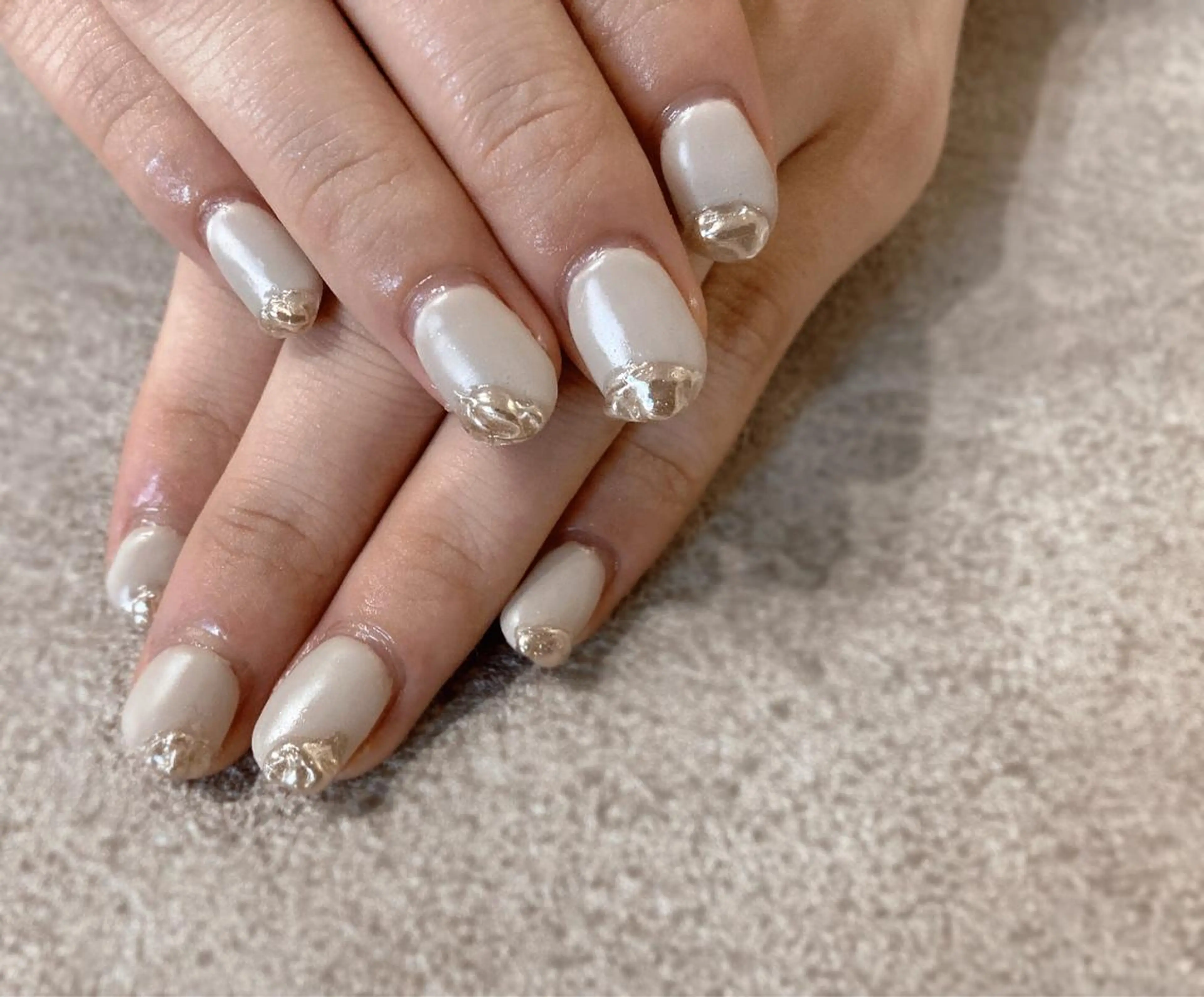 ネイル ミラーネイル ニュアンスネイル Hiro nail /Harapeccoのネイルデザイン