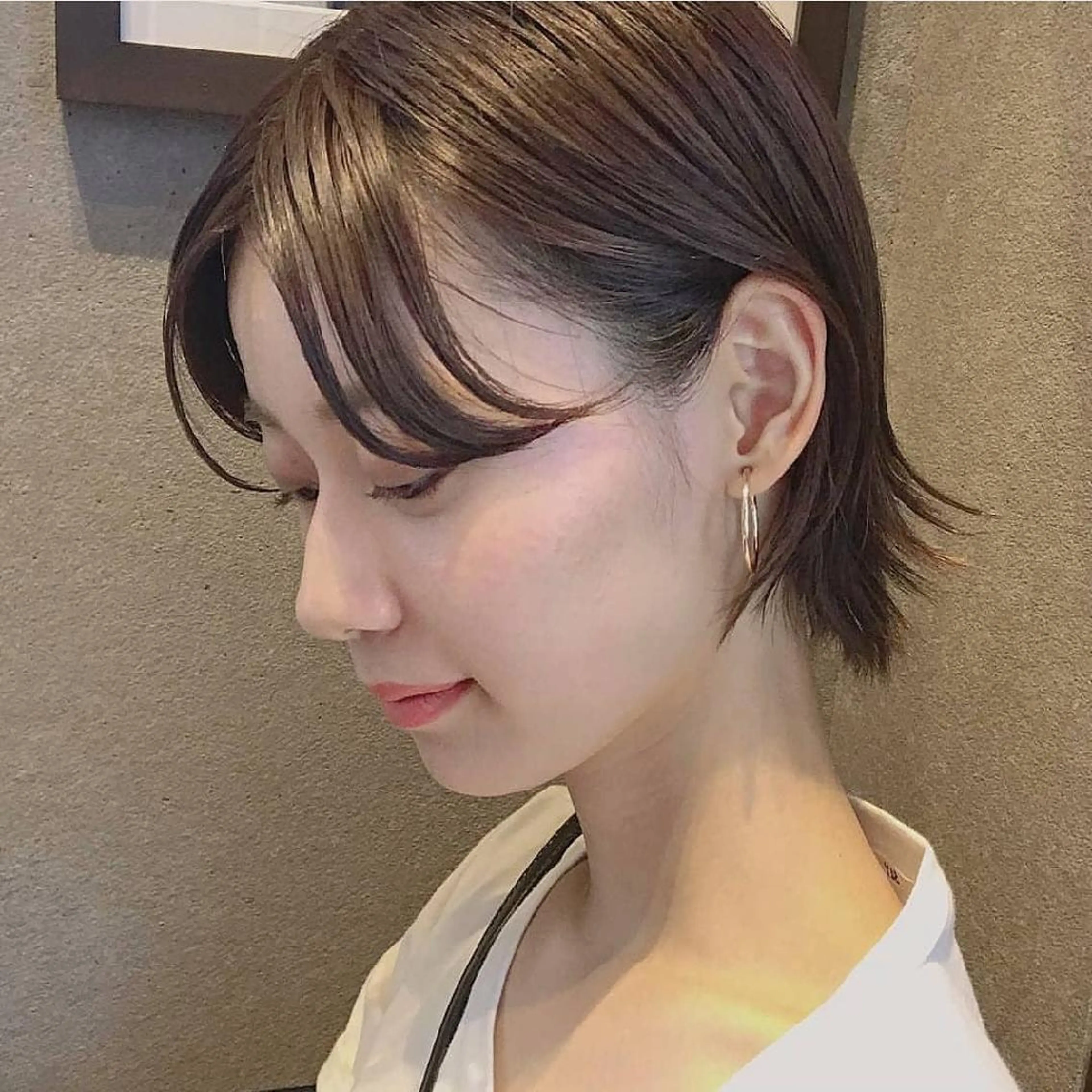 ショート カラー ボブ ショートヘア iplus まつげ、眉毛、耳つぼのマツエク・マツパデザイン