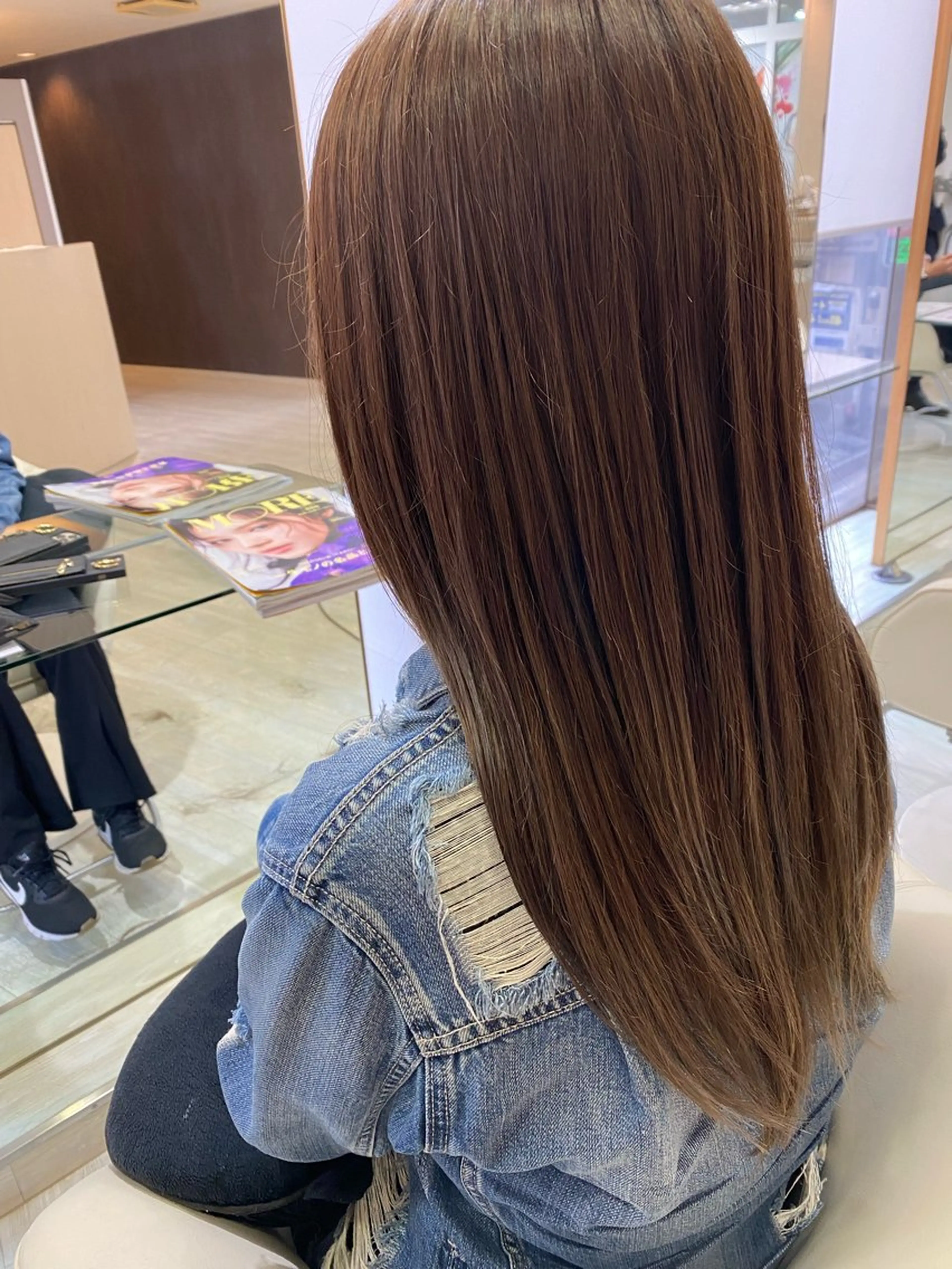 全部詰め込み◎カラー➕カット➕ストレートパーマ➕トリートメントの写真