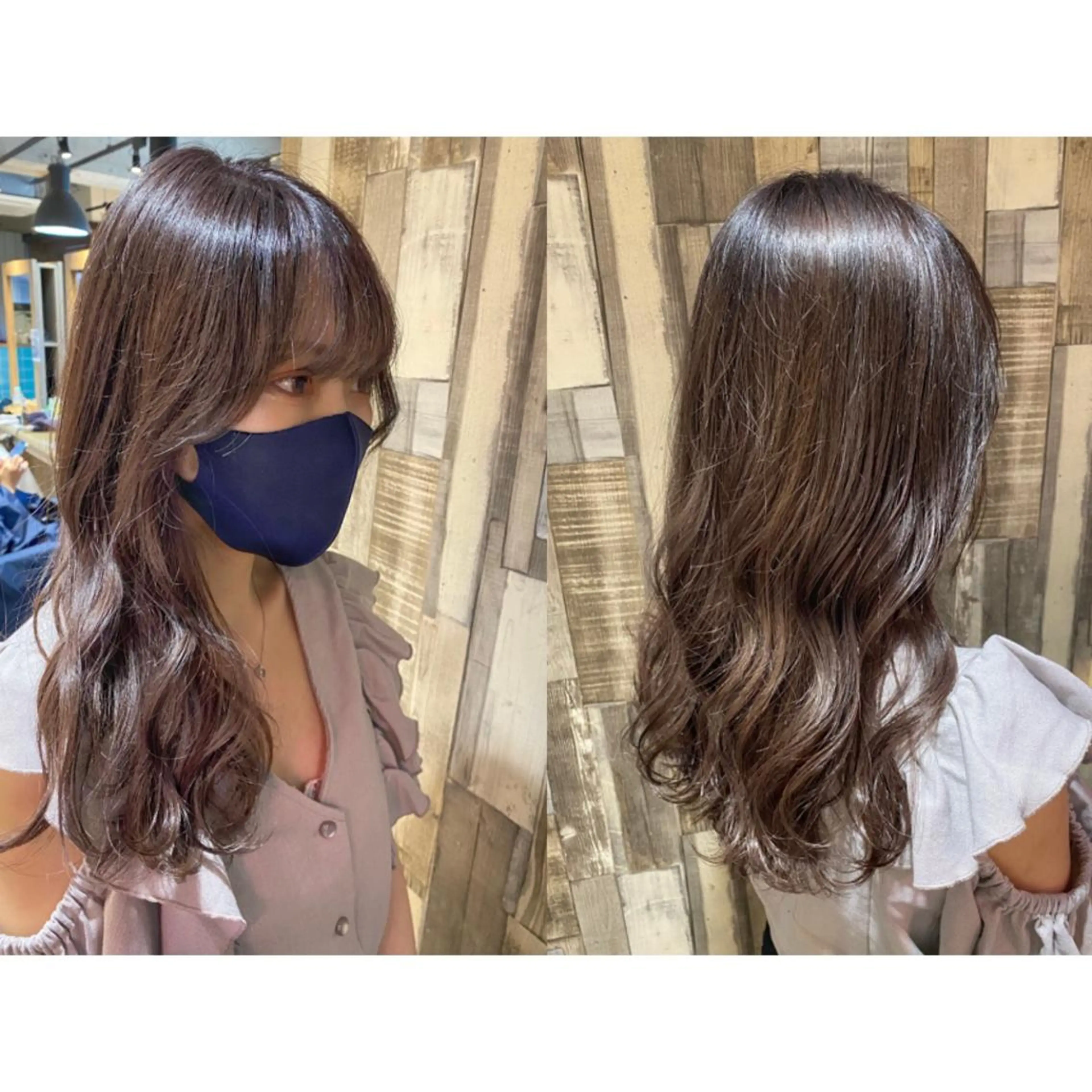 カラー ベージュカラー ブリーチ ラベンダーカラー カット トリートメント 🐻結んで可愛い hair EMI🐻のヘアスタイル