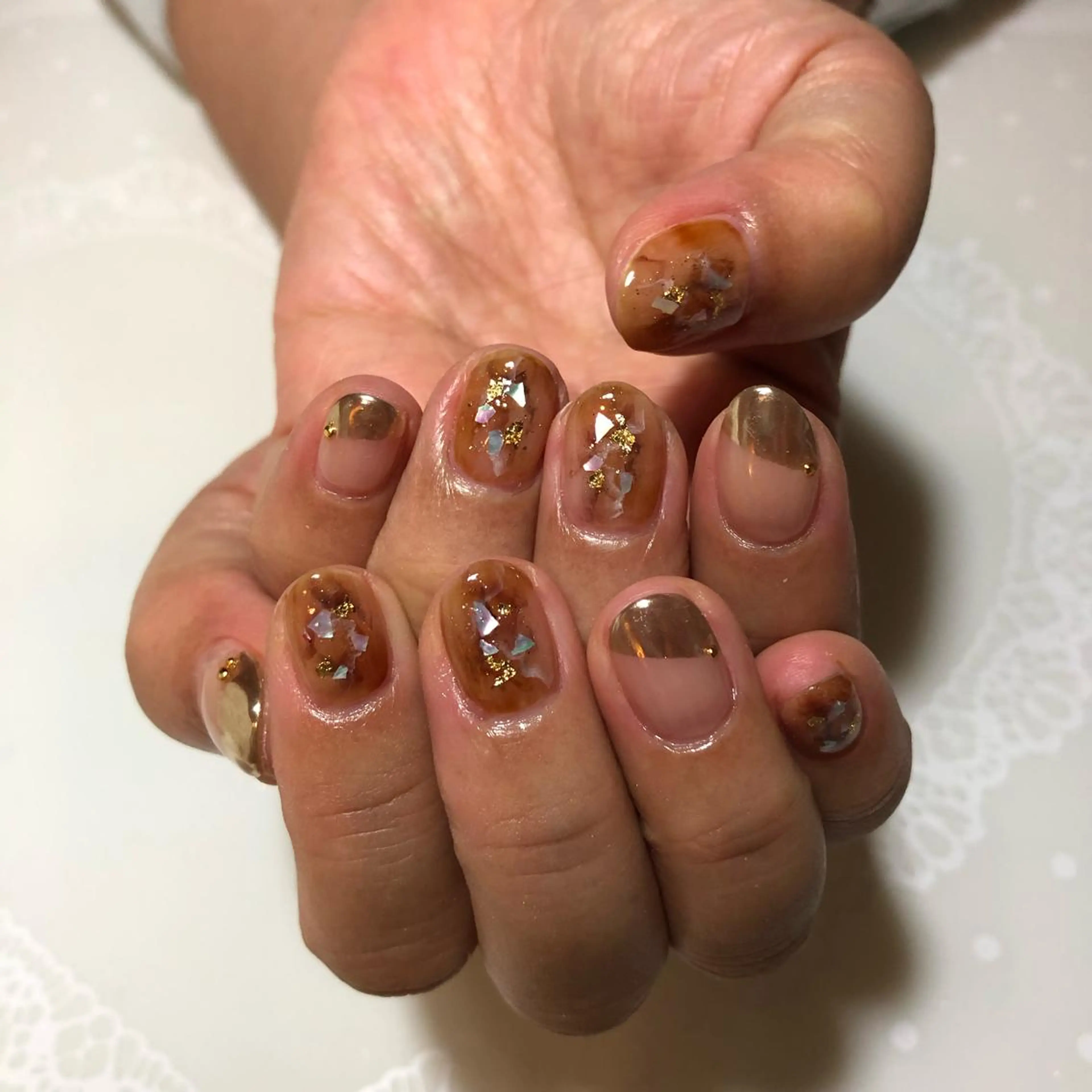 ネイル ミラーネイル g-up nail所属・米田 律子のネイルデザイン