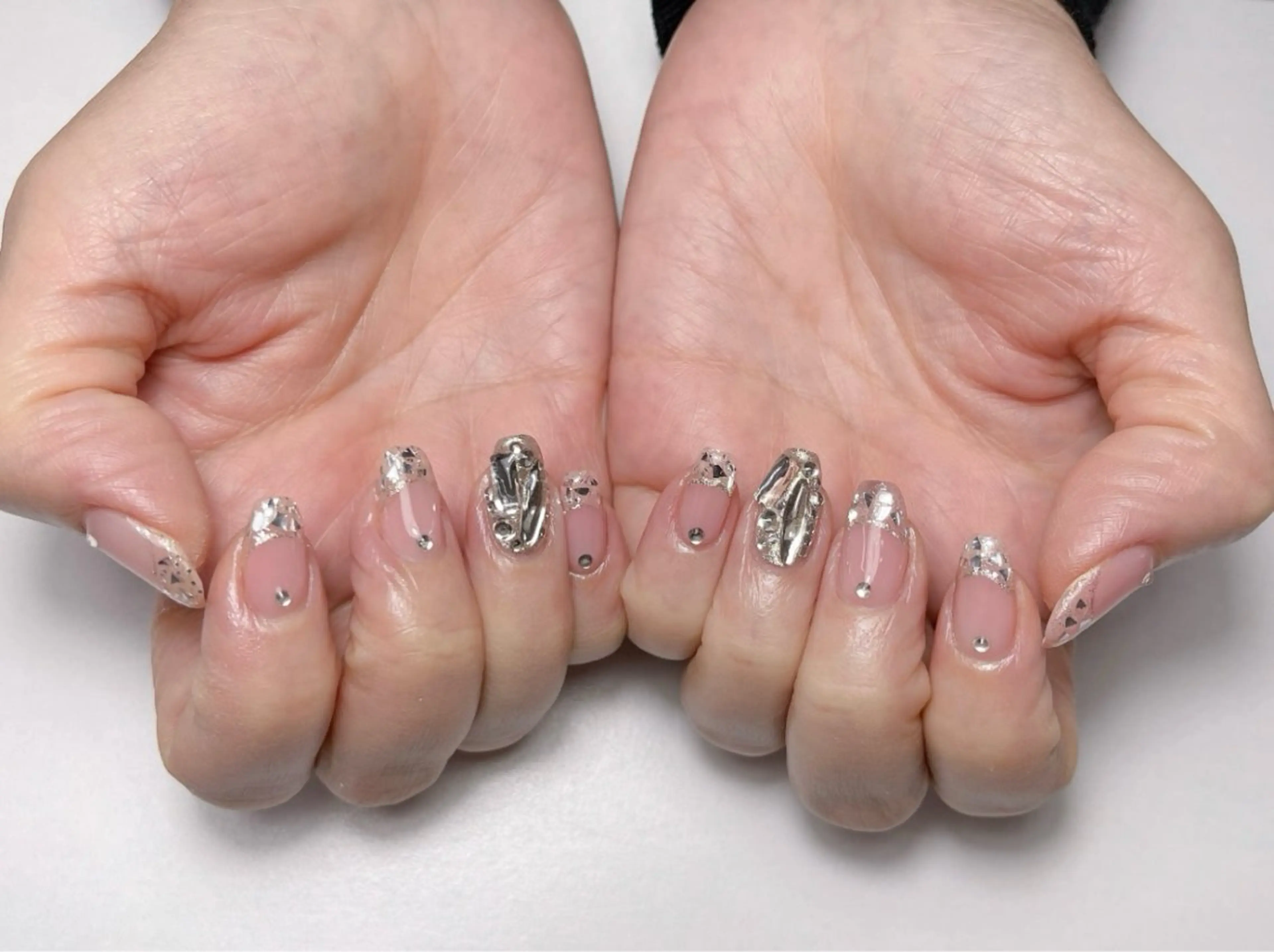 ネイル アートネイル フレンチネイル ミラーネイル ストーンネイル nail room anのネイルデザイン