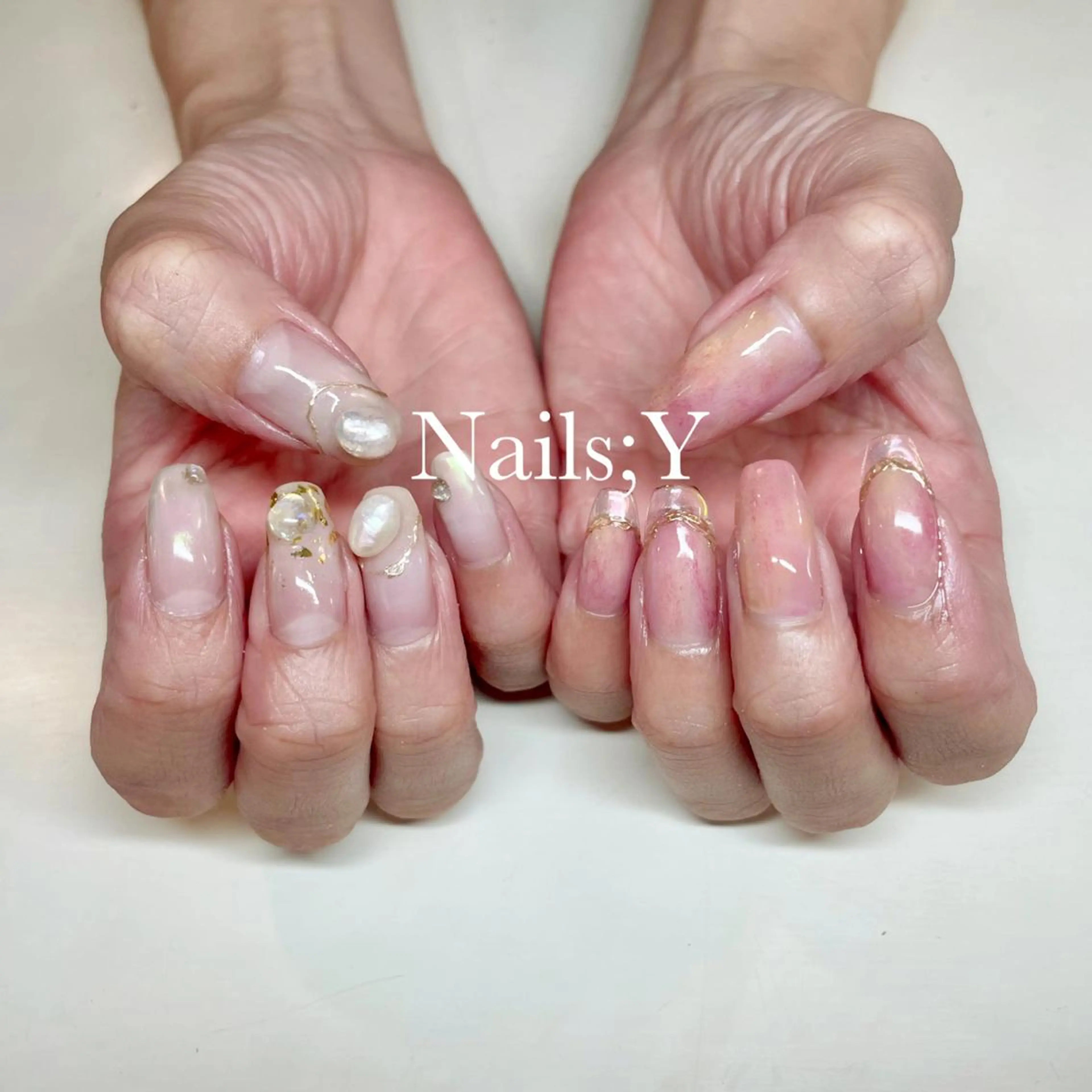 ネイル クリアネイル フレンチネイル yo koのネイルデザイン