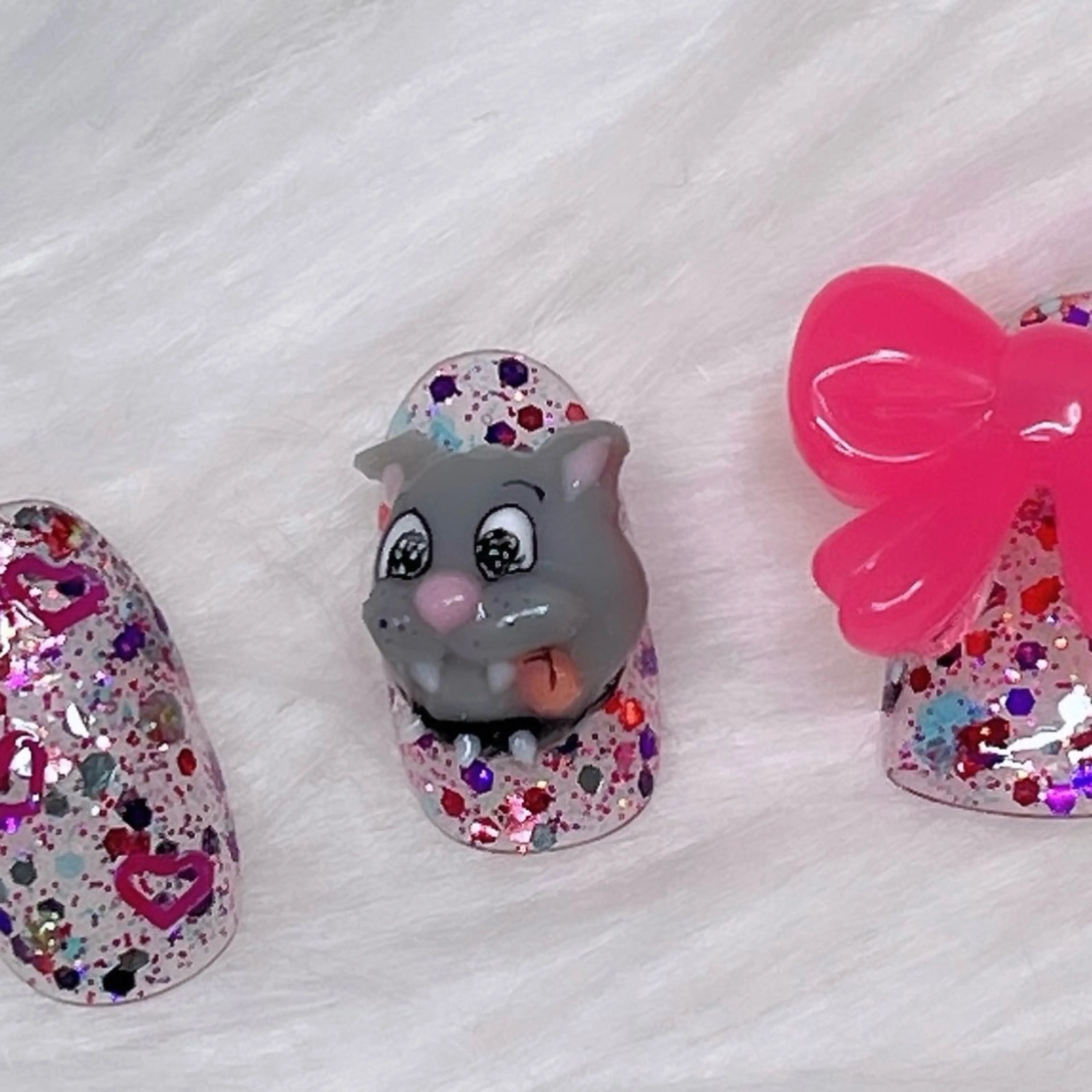 ネイル アートネイル キラキラネイル 韓国ネイル ラメ(グリッター) ロングネイル ハンドネイル 🐕🦺Yappy 💗A-tanのネイルデザイン