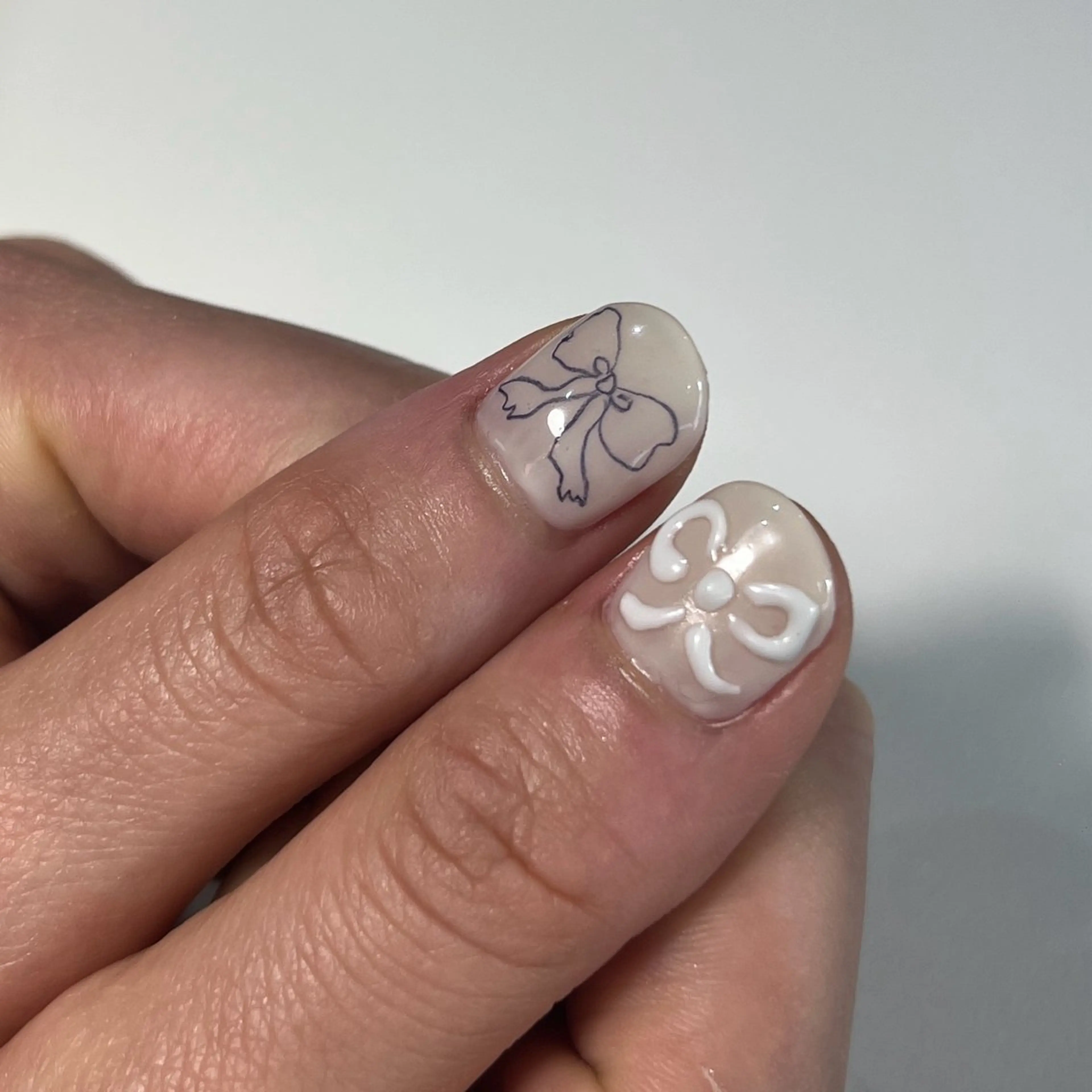 ネイル 韓国ネイル リボン ロイ ネイルのその他イメージ