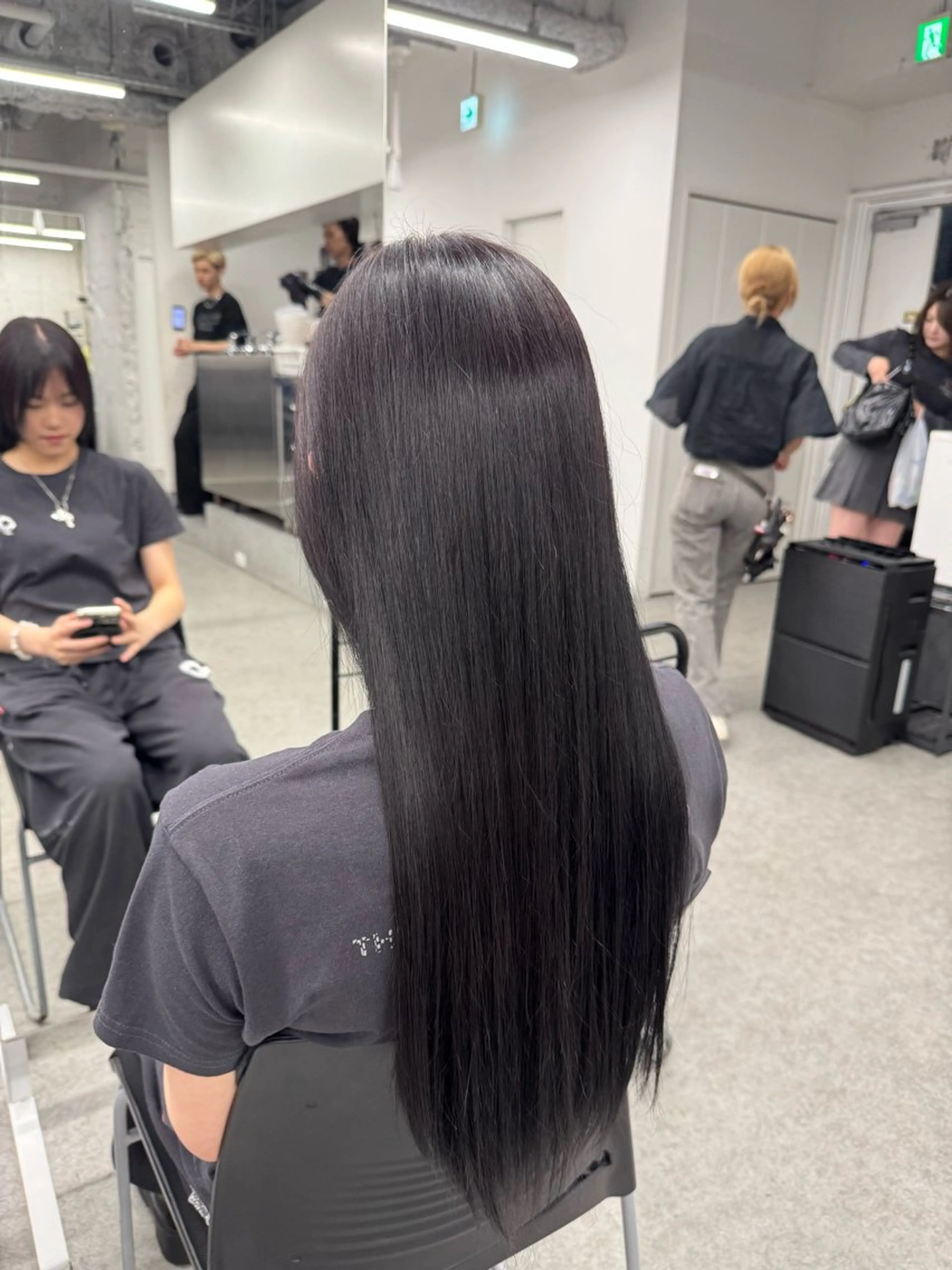 セミロング ヘアアレンジ ブリーチなし暖色特化 ❤️kanata❤️のヘアスタイル