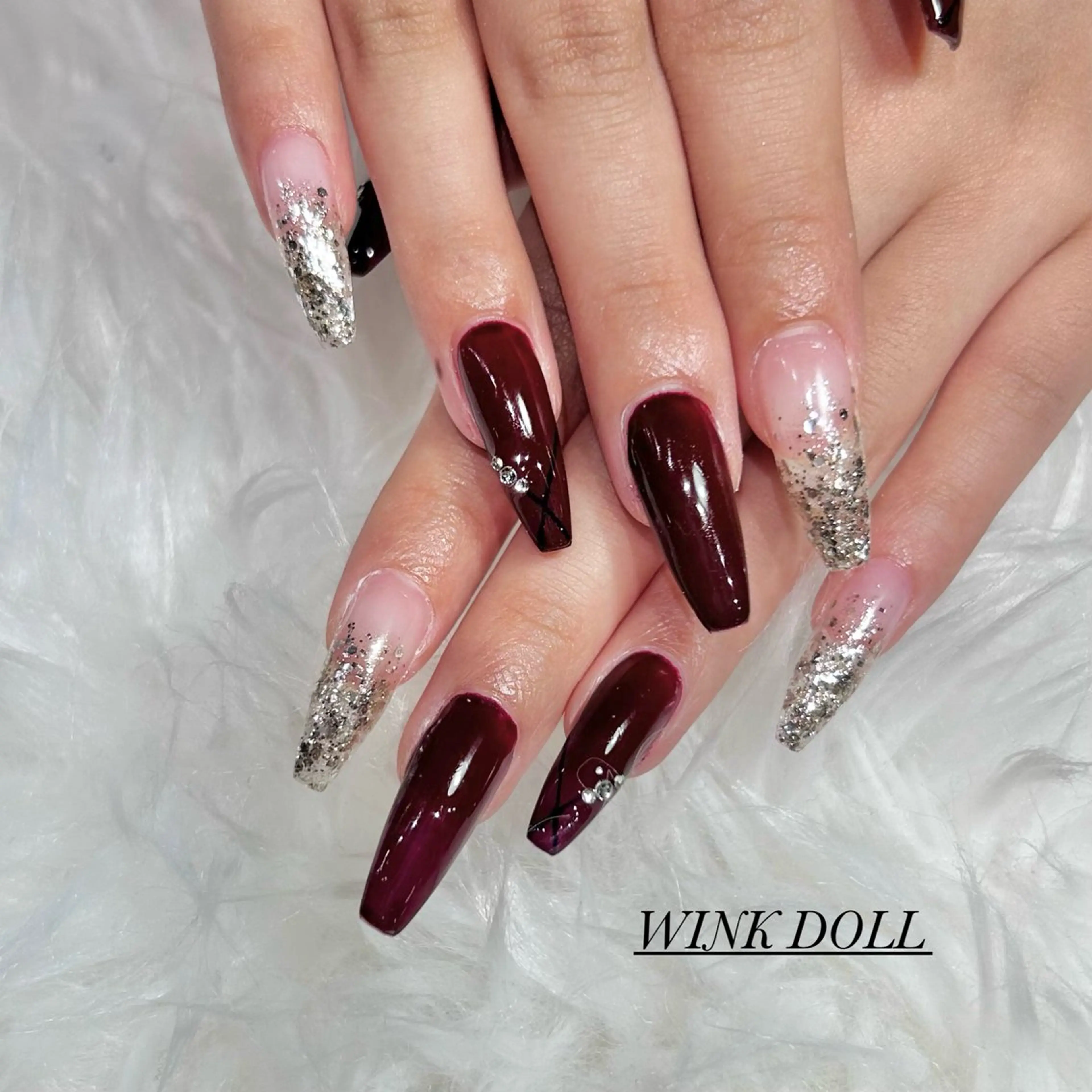 ネイル ハンドネイル WINK DOLL 🌹MIRAIのネイルデザイン