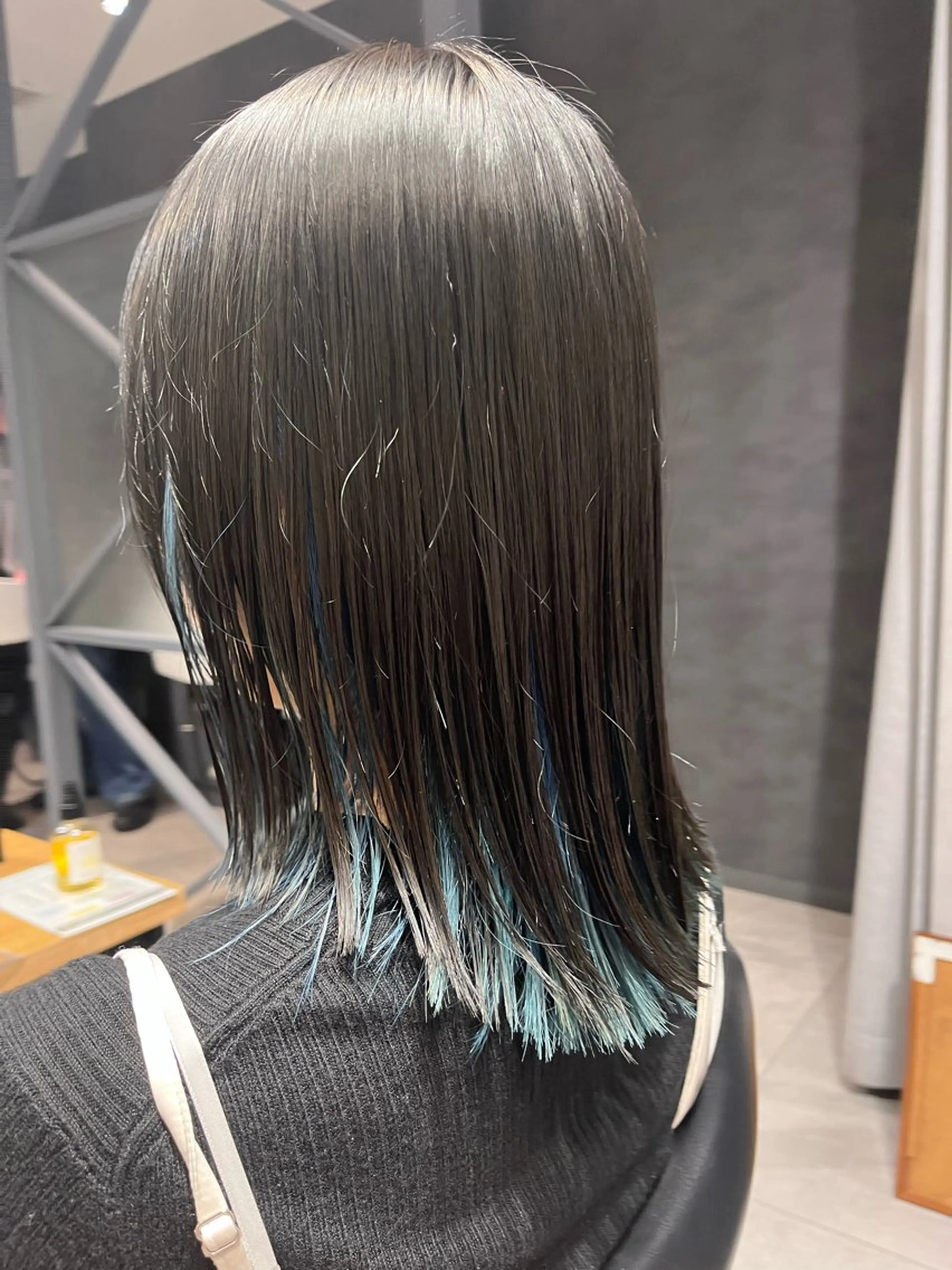 カラー アクアカラー ブリーチ ブルーカラー デザインカラー ブリーチ/縮毛矯正 ❤️‍🔥シンノスケのヘアスタイル