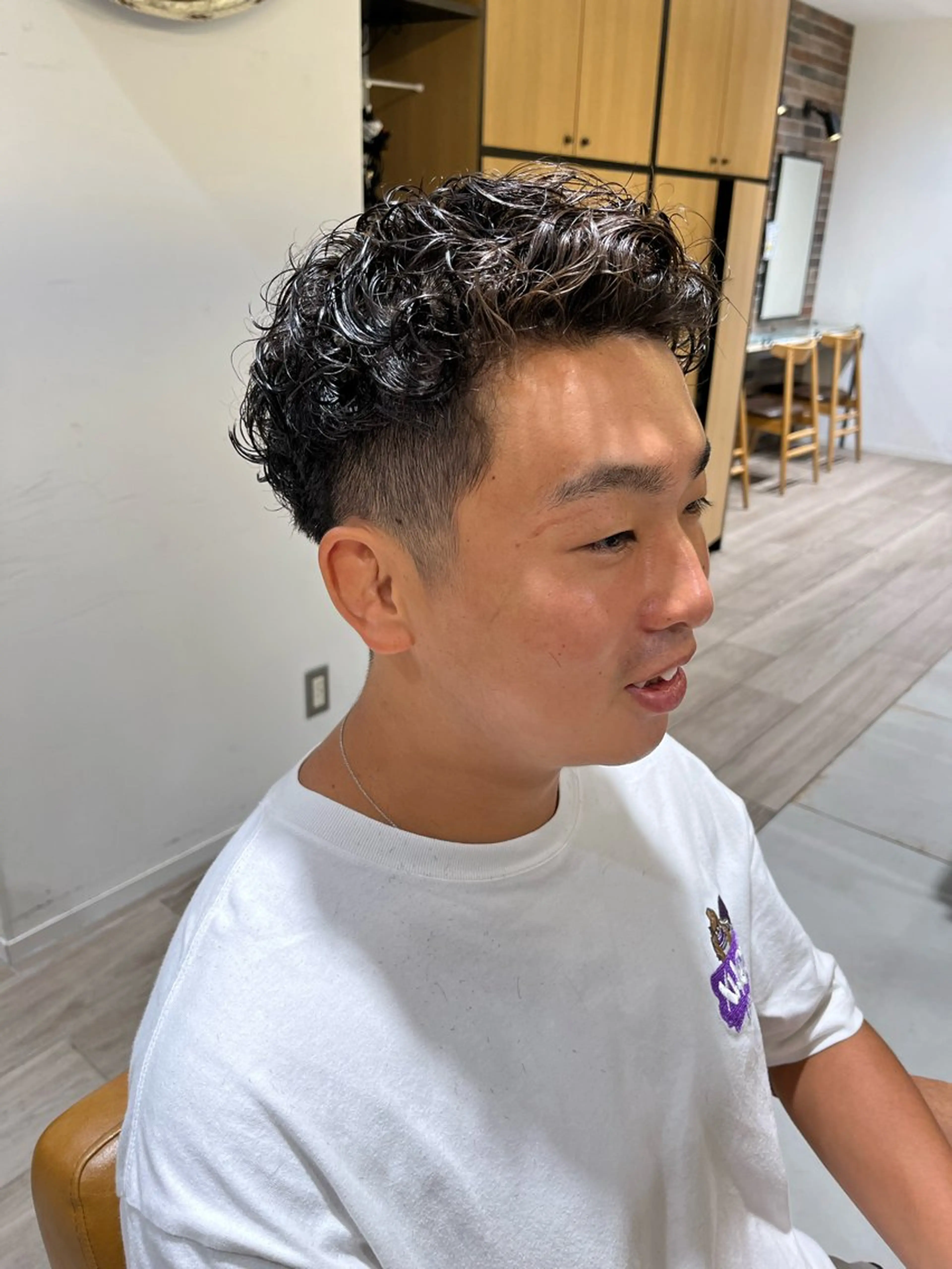 メンズ カット パーマ tata所属・メンズカット/ 外国人風/小嶺佑介のヘアスタイル