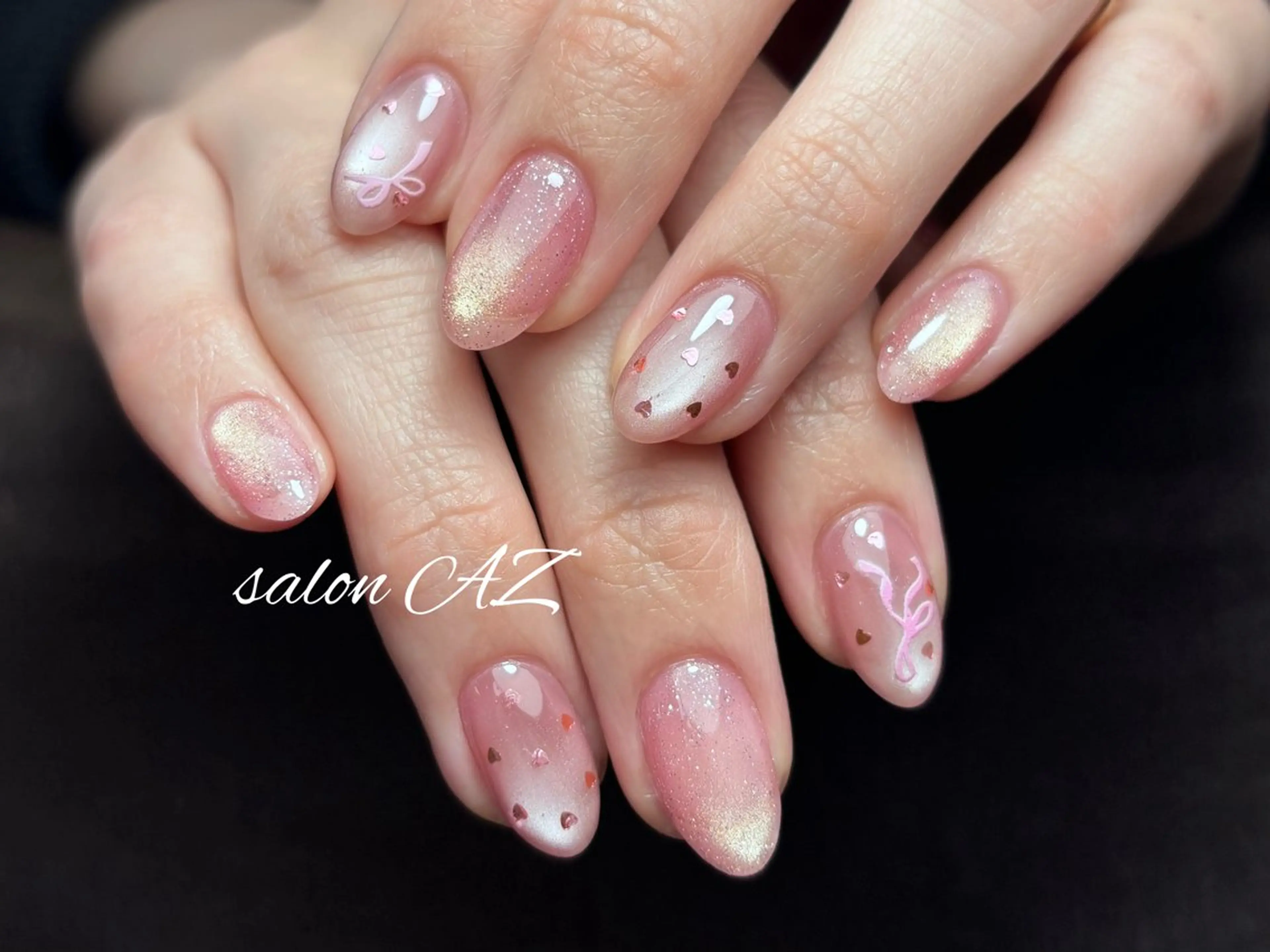 ネイル アートネイル フットネイル フレンチネイル マグネットネイル 持ち込み ハンドネイル salon AZのネイルデザイン