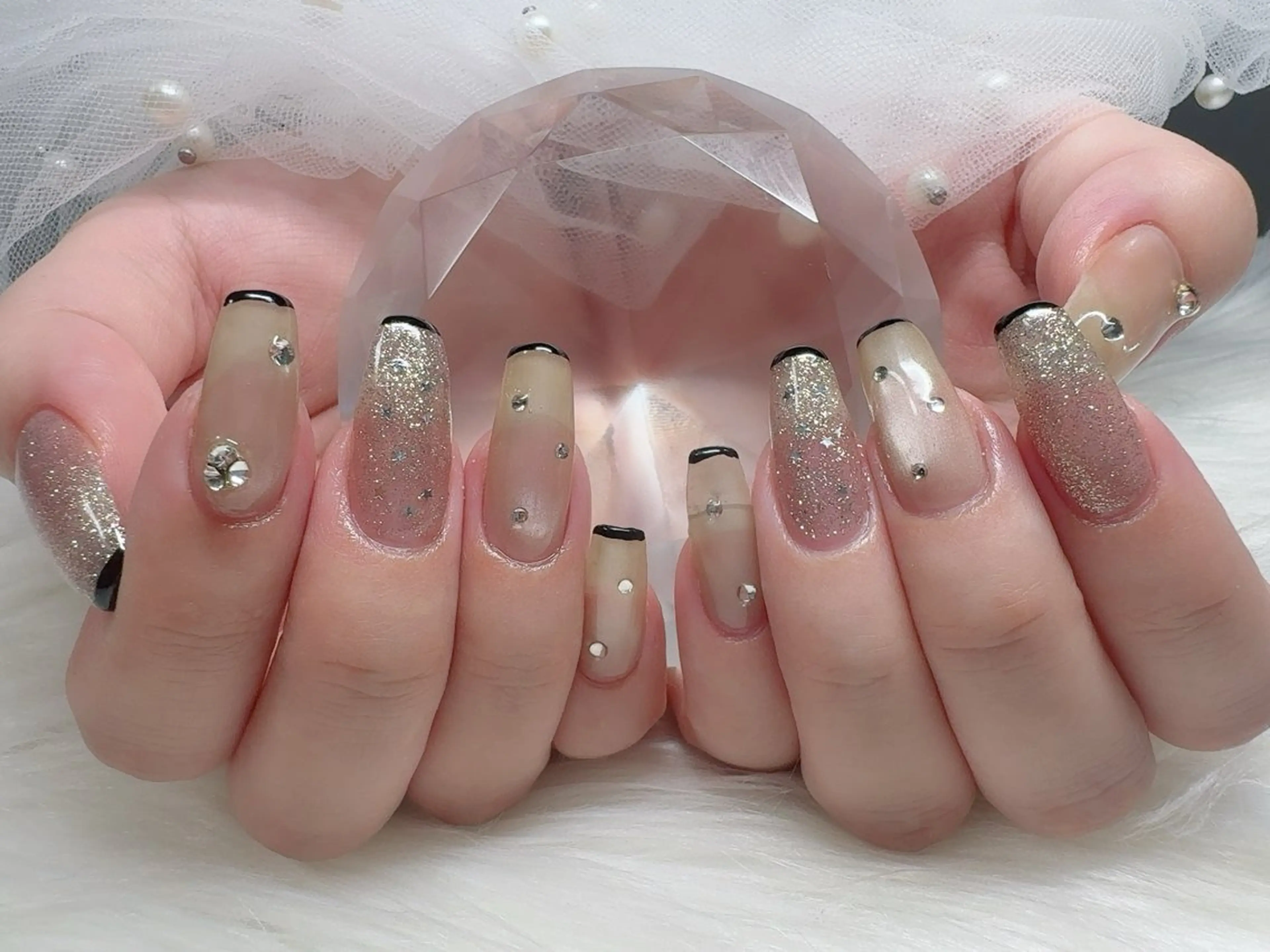 ネイル ハッピーネイル 蘭のネイルデザイン