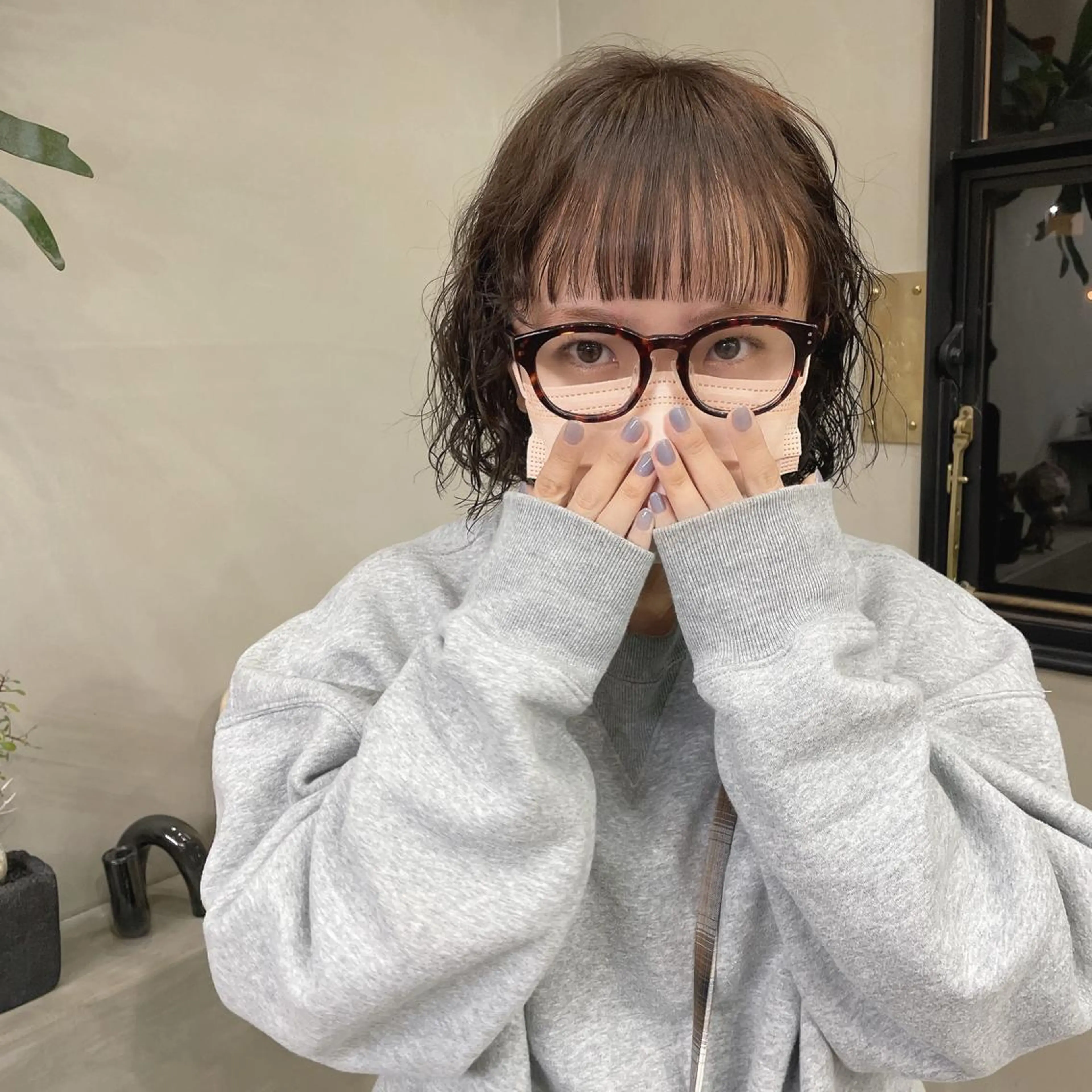 カラー パーマ cyan sayaのヘアスタイル