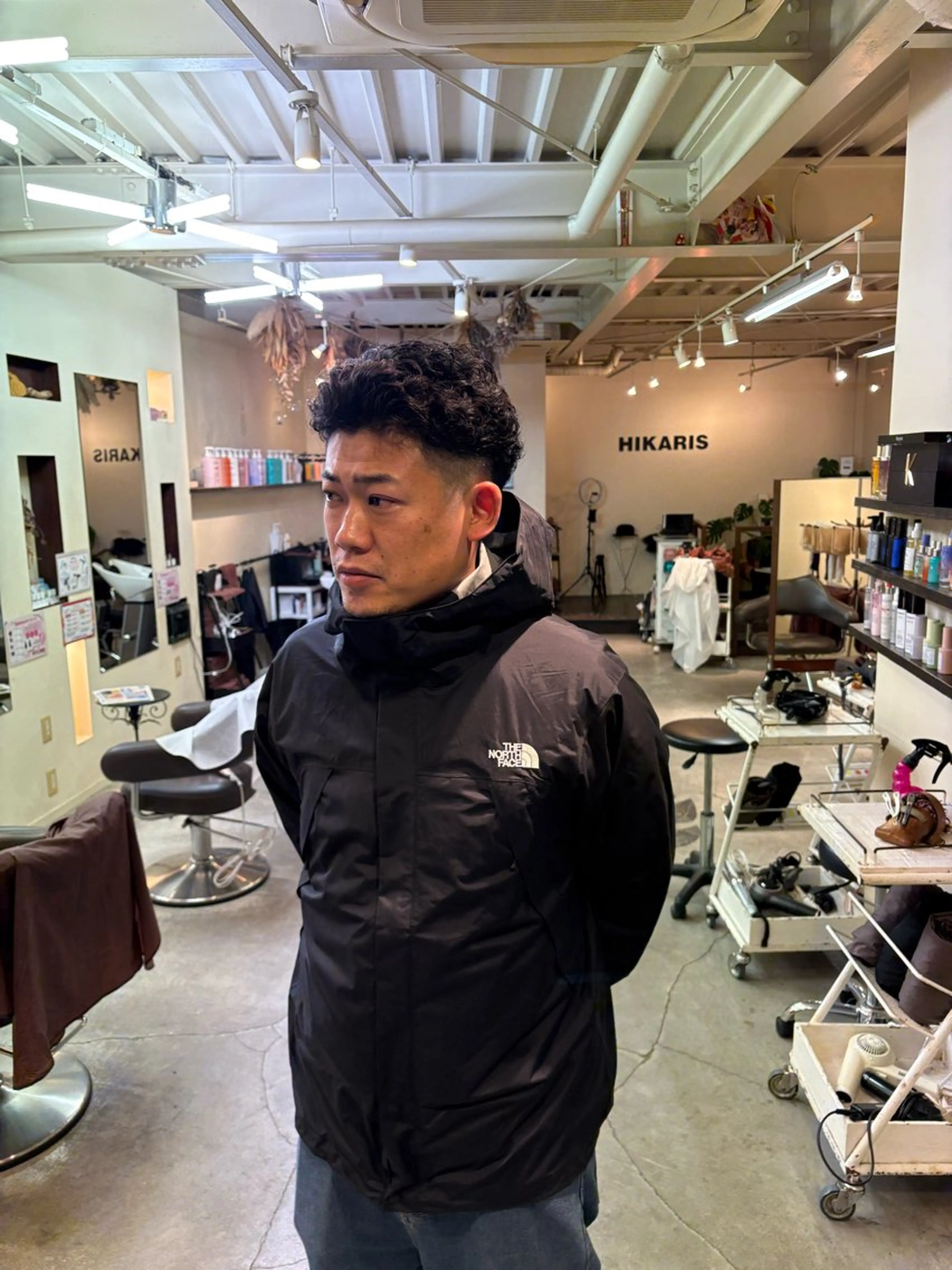 ショート パーマ メンズ カット パーマ 北井 大翔のヘアスタイル