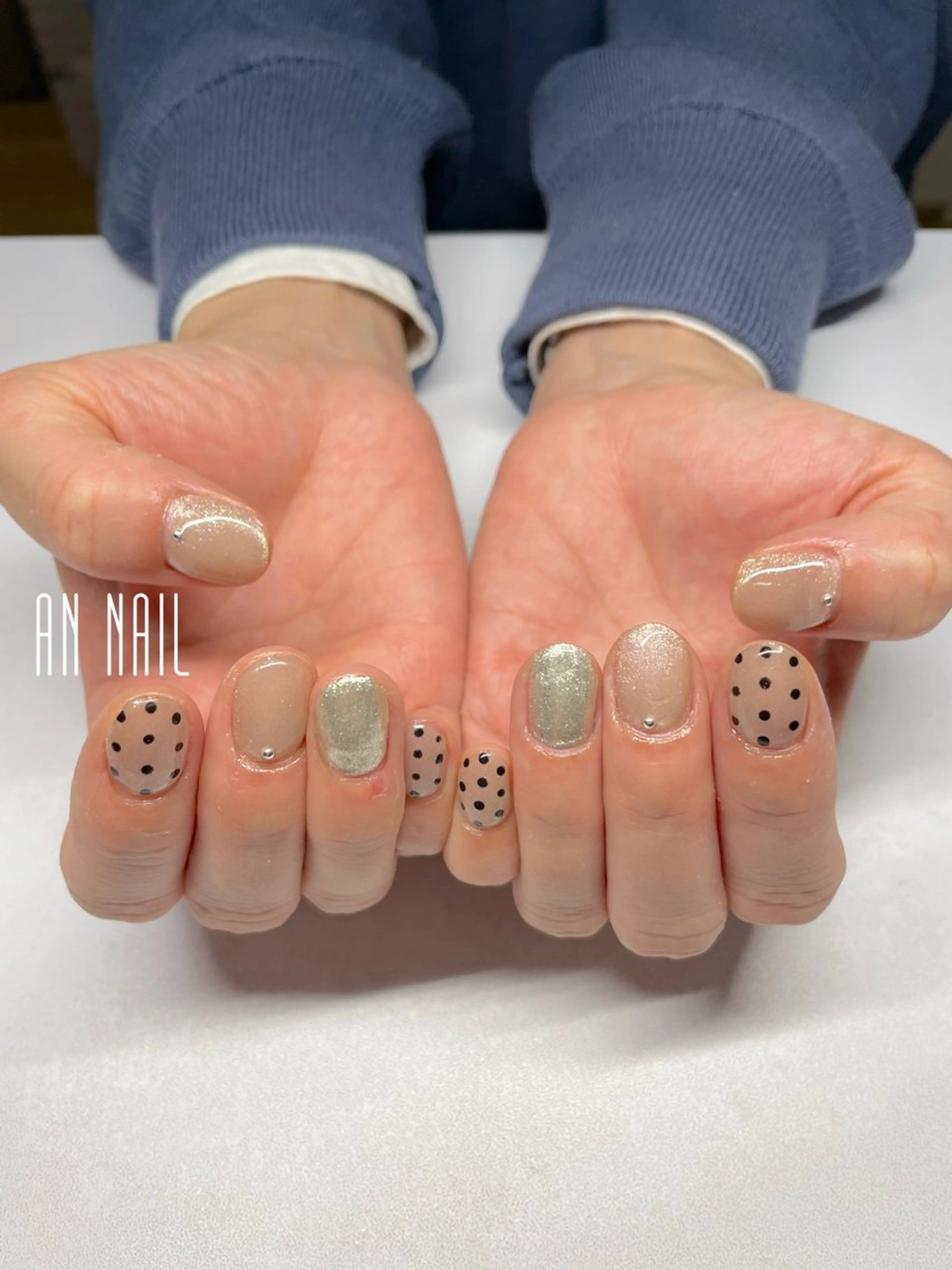 ネイル ドット オフィスネイル ハンドネイル AN Nailのネイルデザイン