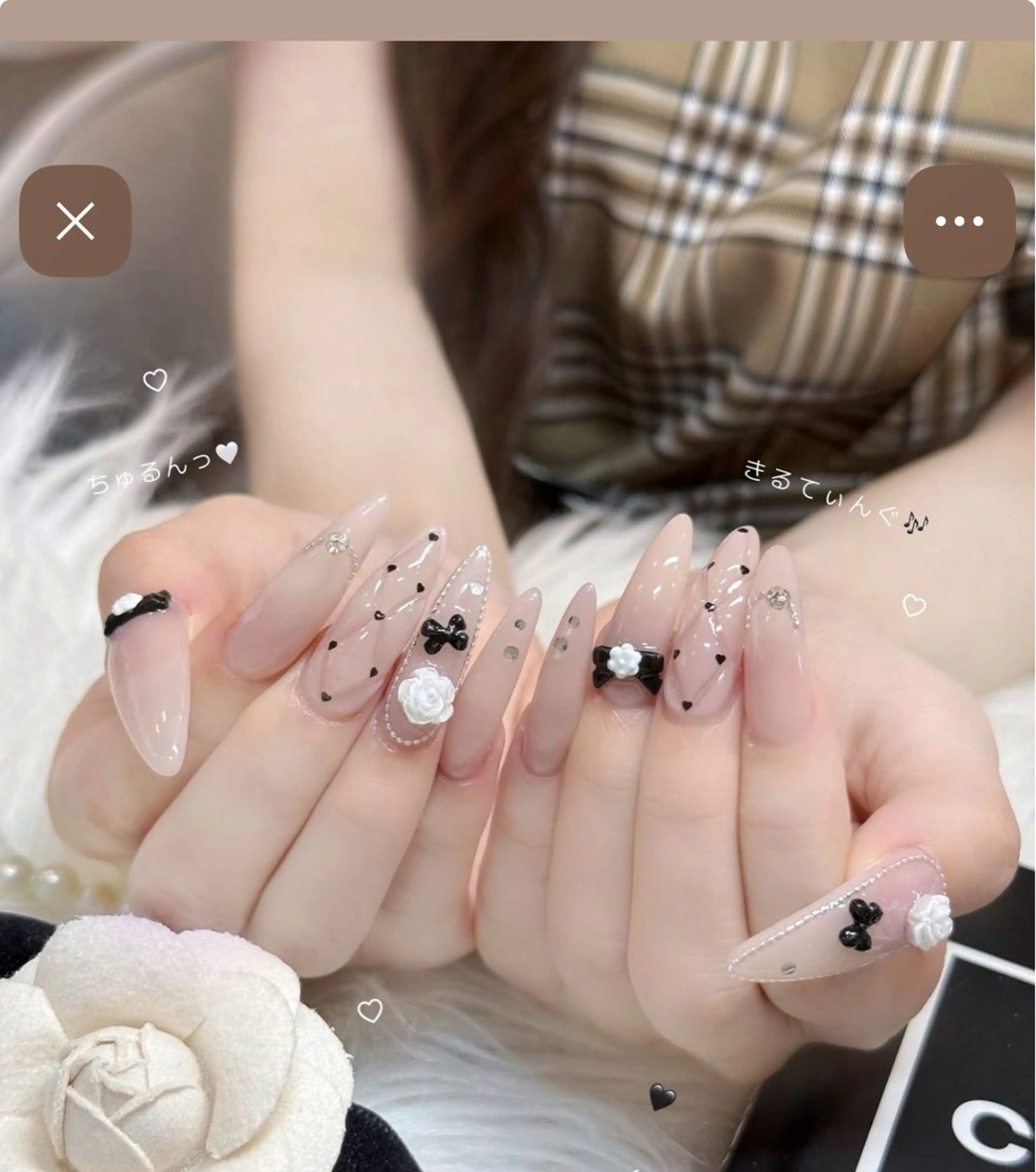 ネイル フレンチネイル キラキラネイル 韓国ネイル シンプルネイル ワンホンネイル ハンドネイル MEI Nailのネイルデザイン
