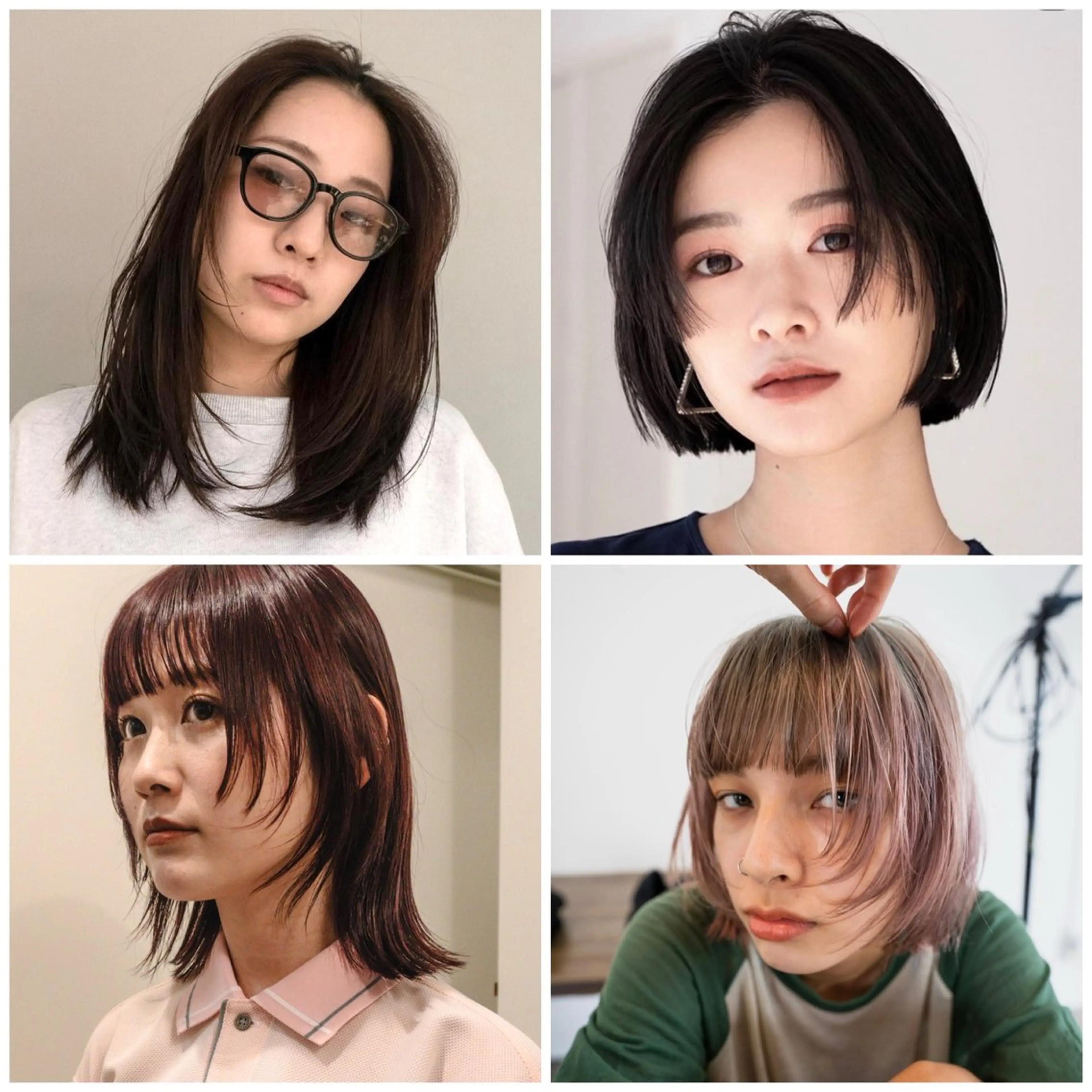 ミディアム 顔まわりレイヤー レイヤーカット カット トリートメント 🌿ボブ パーマ高橋啓太🌿のヘアスタイル