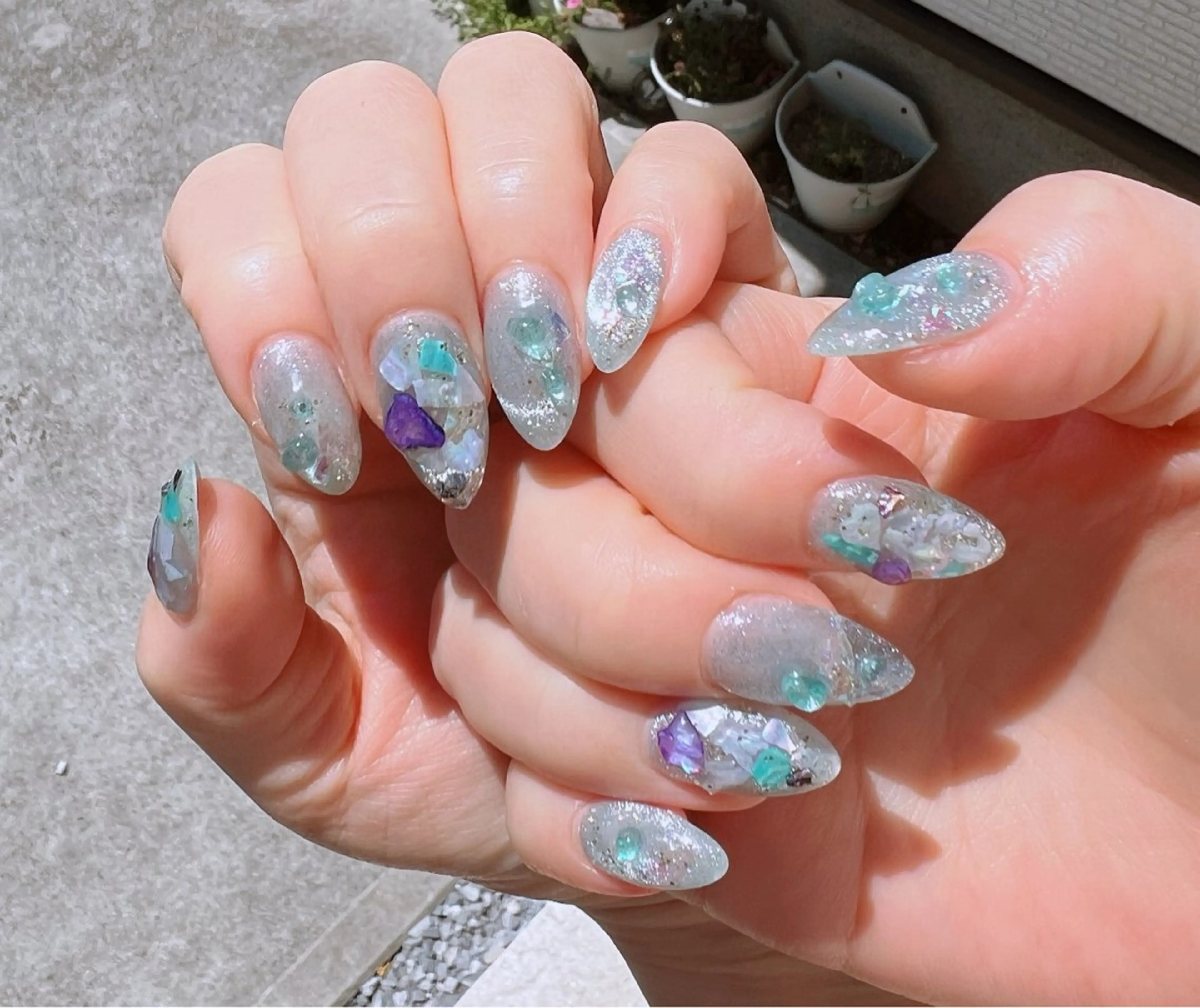 ミディアム ハンドネイル Lee _nailのネイルデザイン