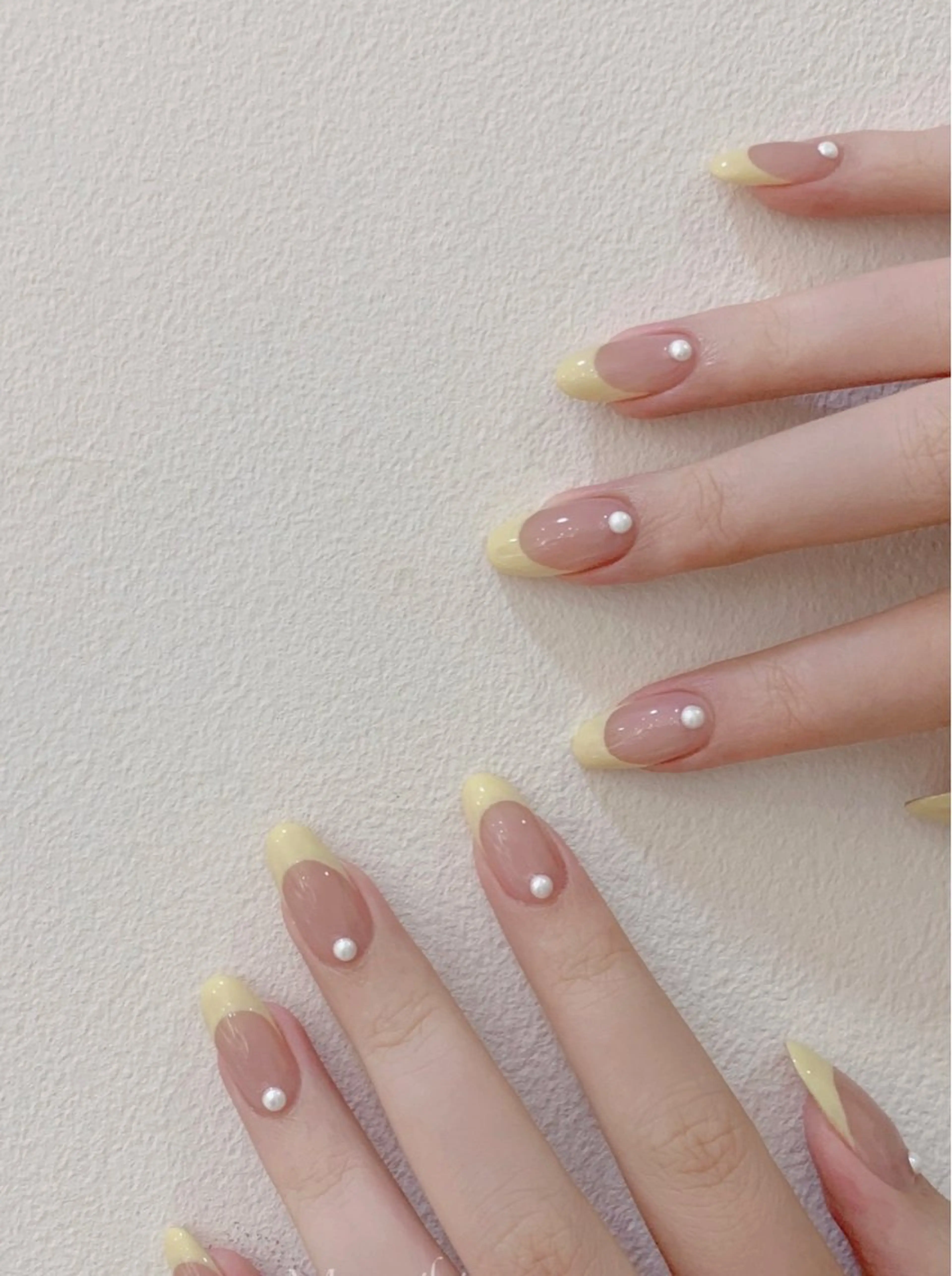 ネイル フレンチネイル 韓国ネイル 春ネイル ワンホンネイル 恵比寿 The Nailのネイルデザイン