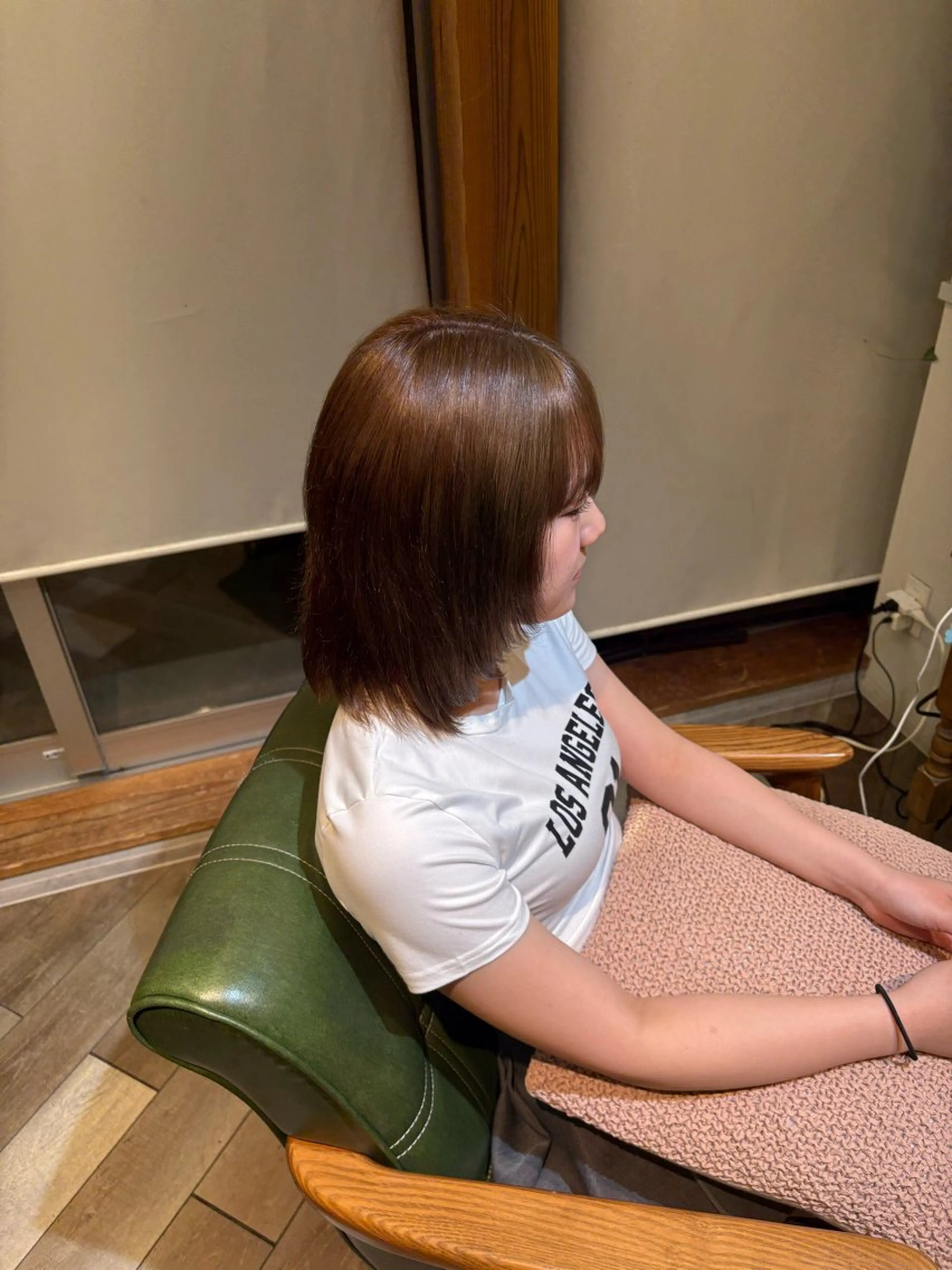ミディアム カラー ヘアカラー トリートメント 鮫島海斗☆レイヤー☆ ケアブリーチのヘアスタイル