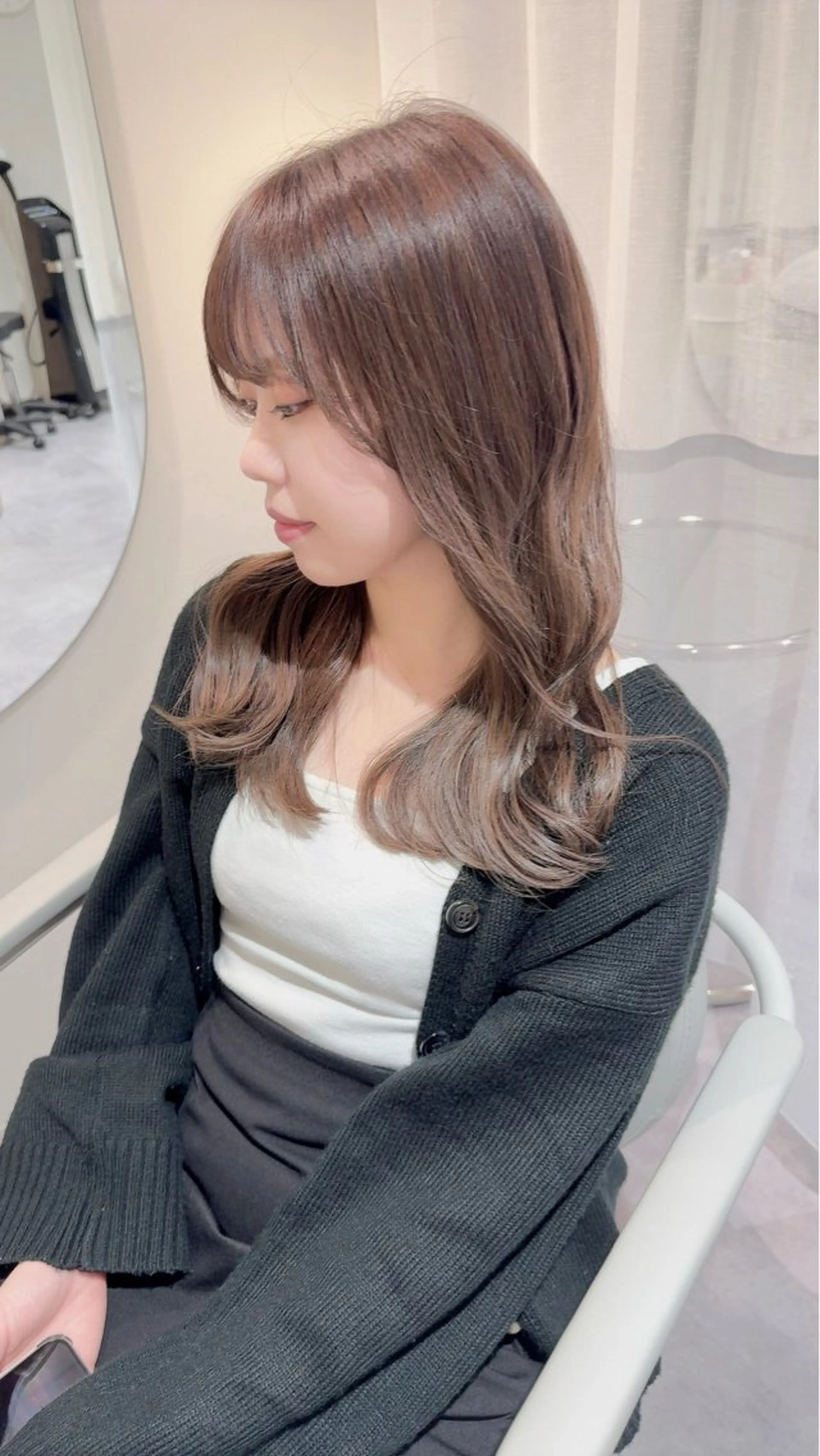 ロング カラー 近藤 若菜のヘアスタイル