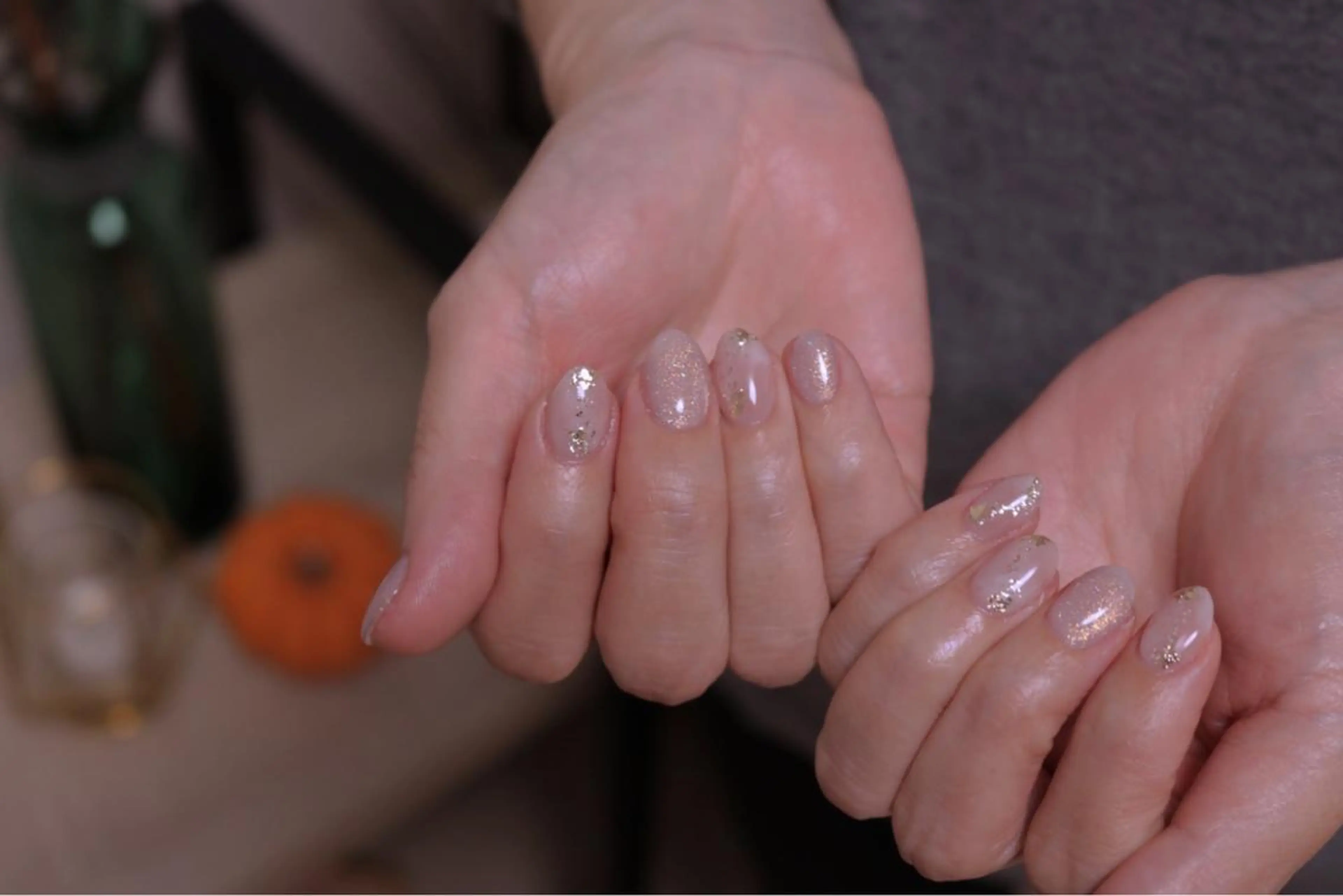 ネイル オーロラネイル カジュアル 長さ出し ジェルネイル 韓国ネイル MH Nailのネイルデザイン