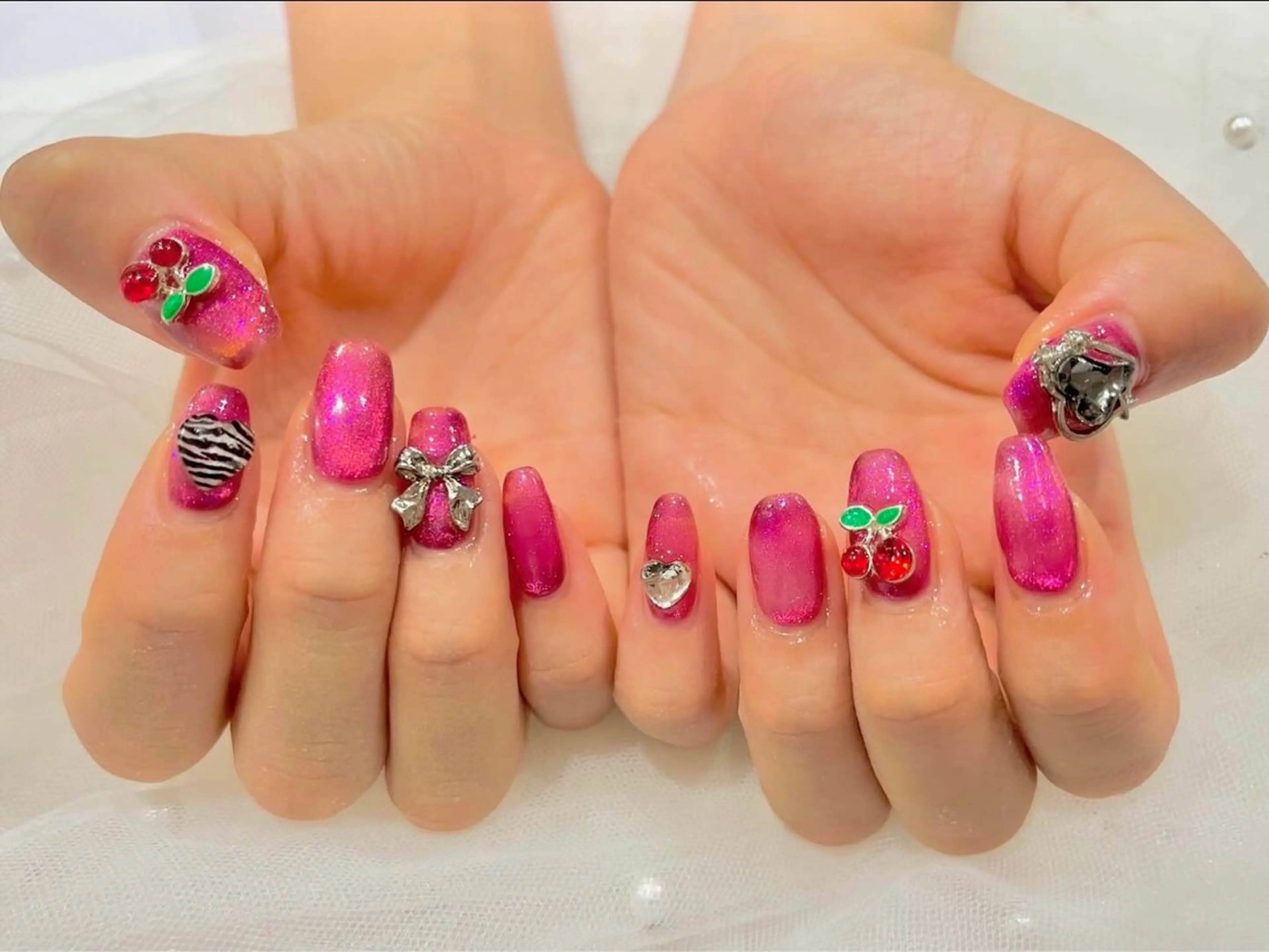 ネイル ピンク ハンドネイル Nail salon Cielel⟡Ayaのネイルデザイン