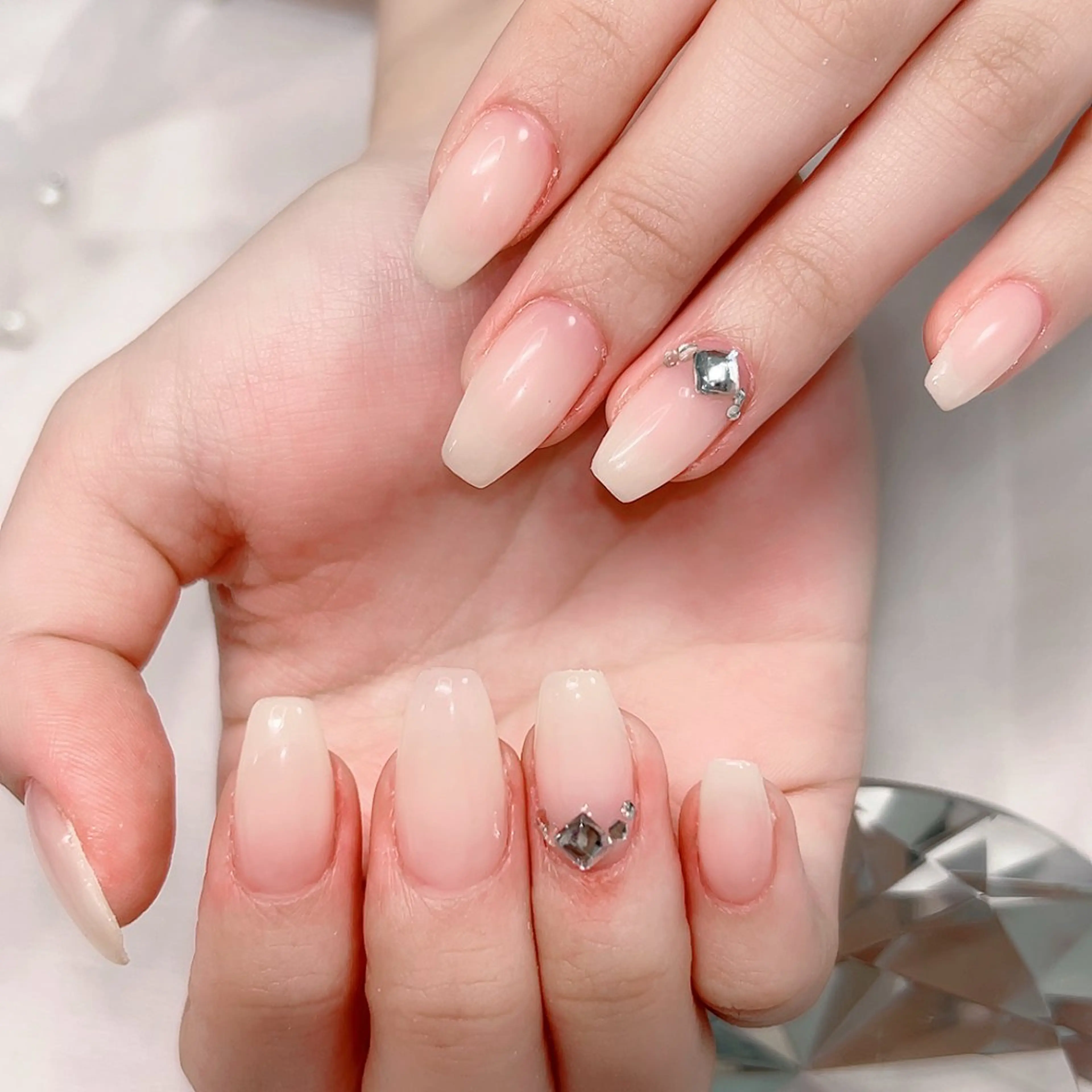 ネイル ワンカラーネイル ピンク 春ネイル ハンドネイル Cute Tips nailのネイルデザイン