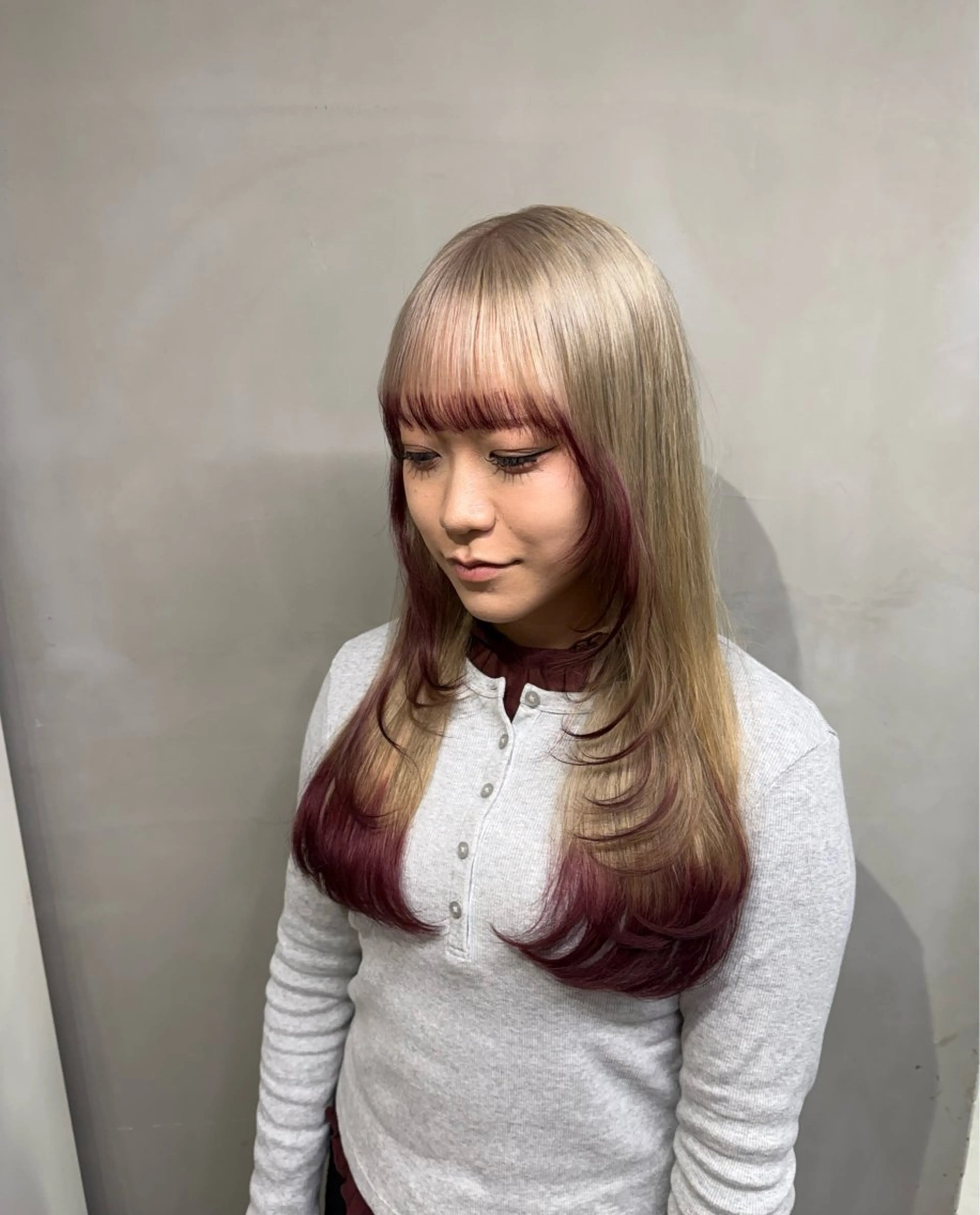ロング カラー ヘアカラー トリートメント Zina【梅田】 /田中 沙弥のヘアスタイル