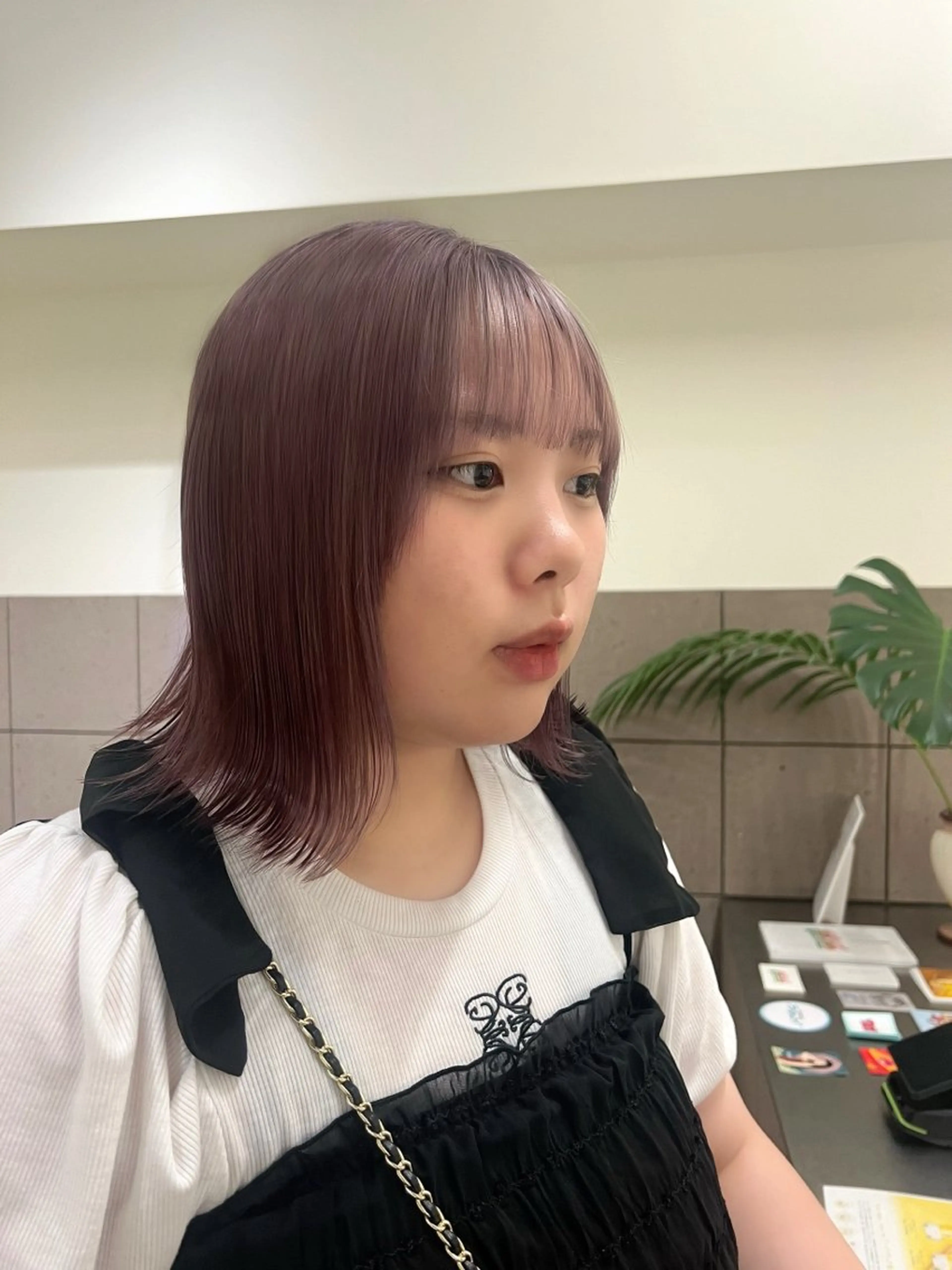 ミディアム カラー ゆ う あのヘアスタイル