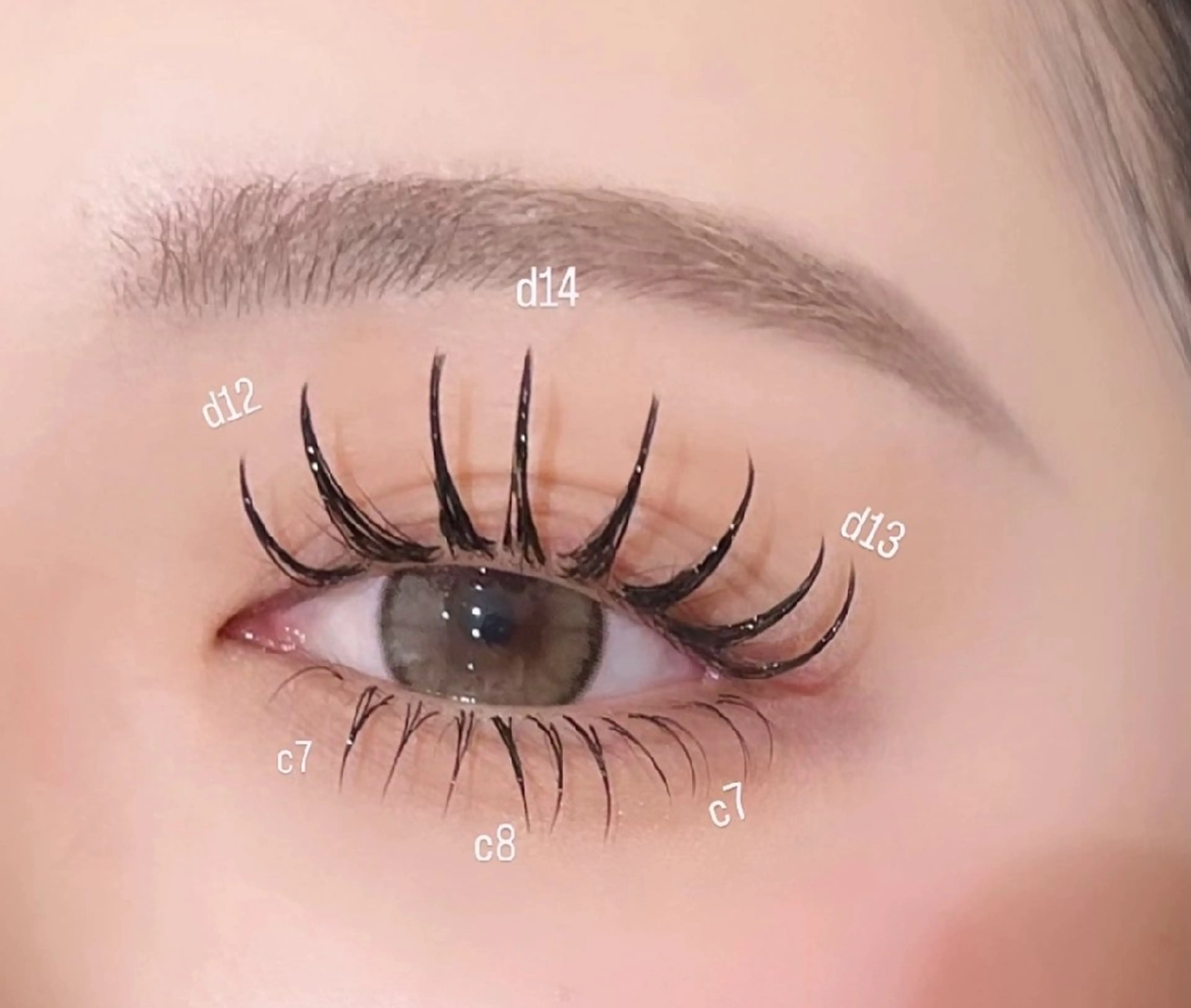 🍁【人気パリエク】パリジェンヌ+ワンホンデザイン600本まで（上のみ）+アイシャンプー+キープコーディング剤🍁の写真