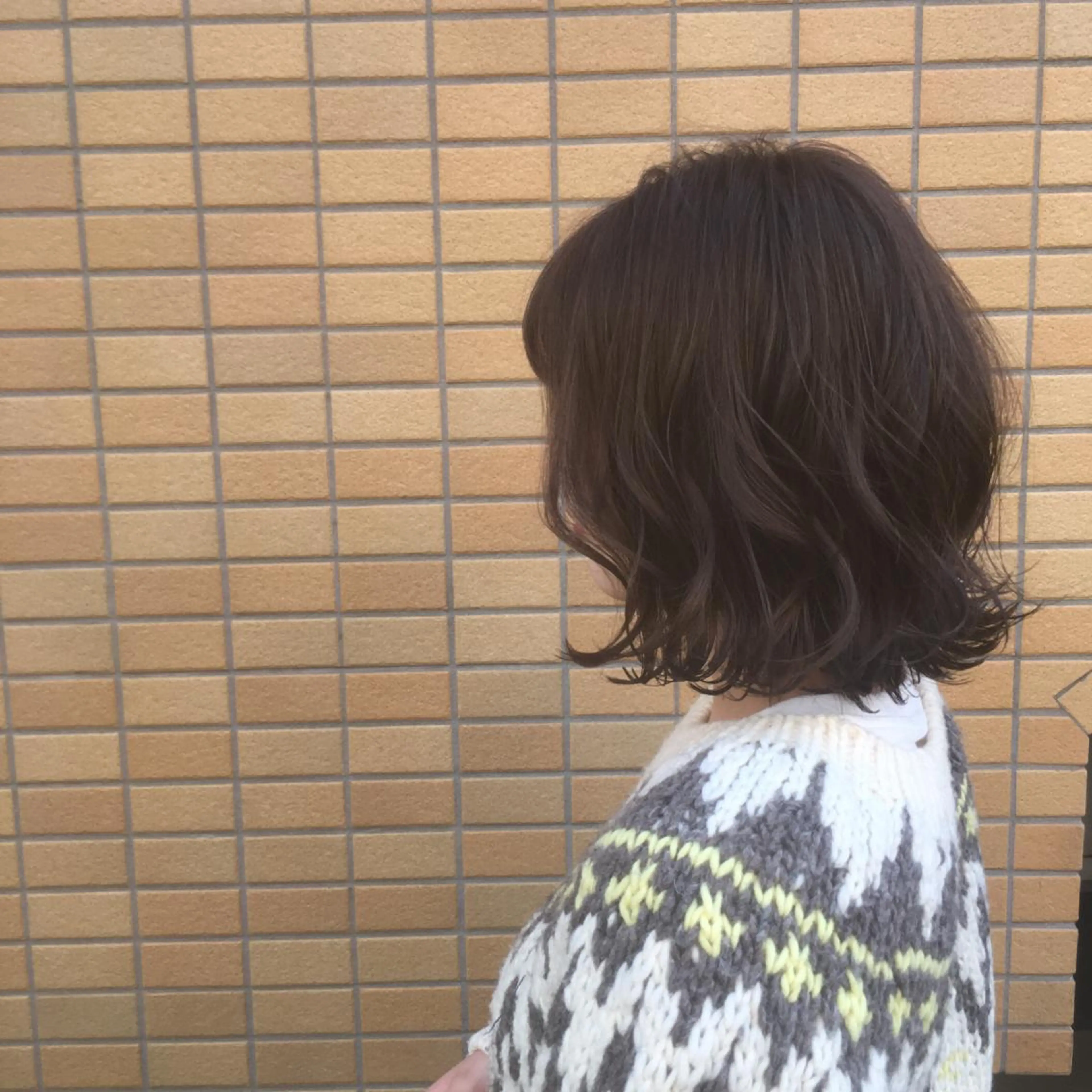 ミディアム カラー カット ヘアカラー トリートメント しのはら まどかのヘアスタイル