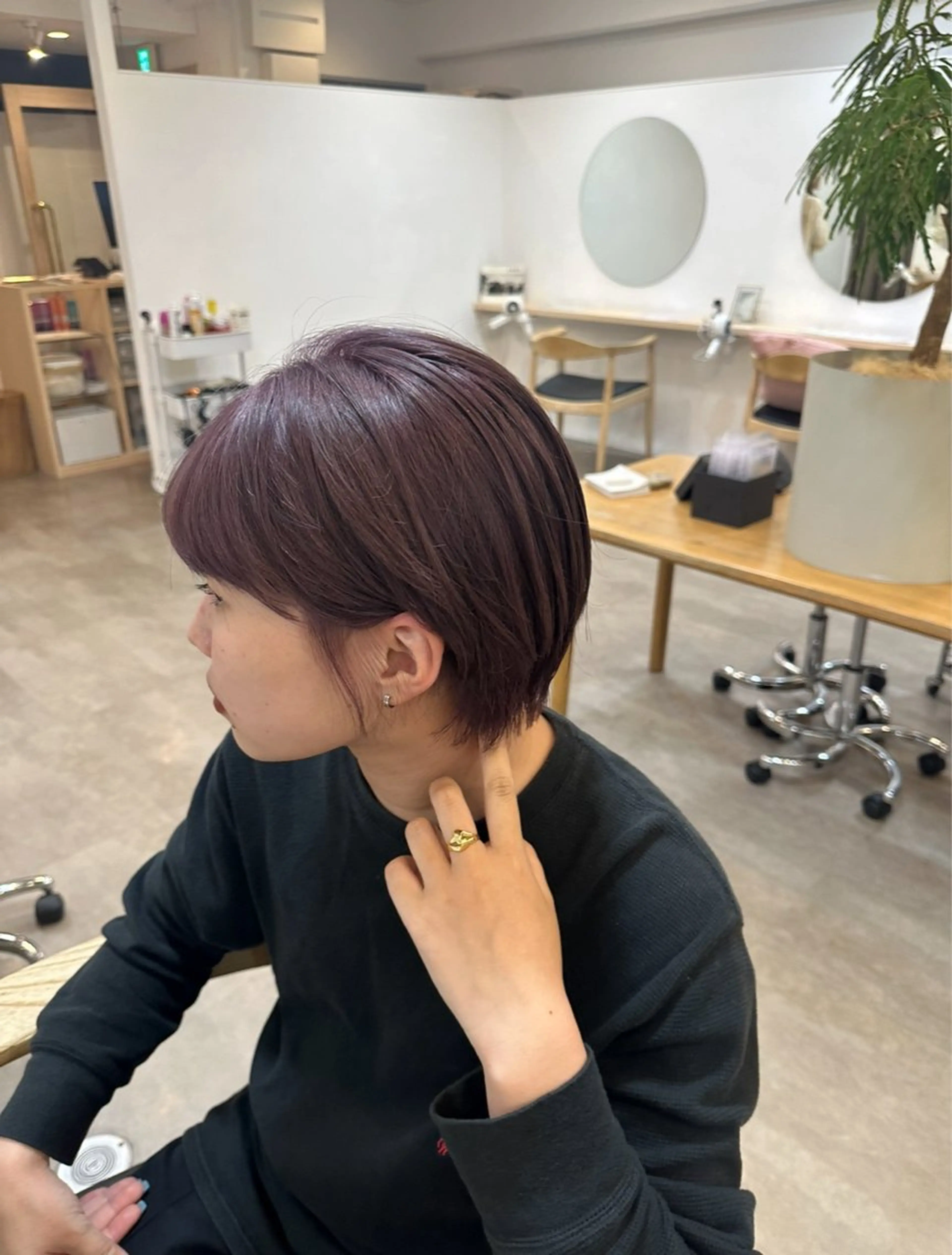 ショート カラー ヘアカラー 梅田/柔らかカラー/ オオハシ リナコのヘアスタイル