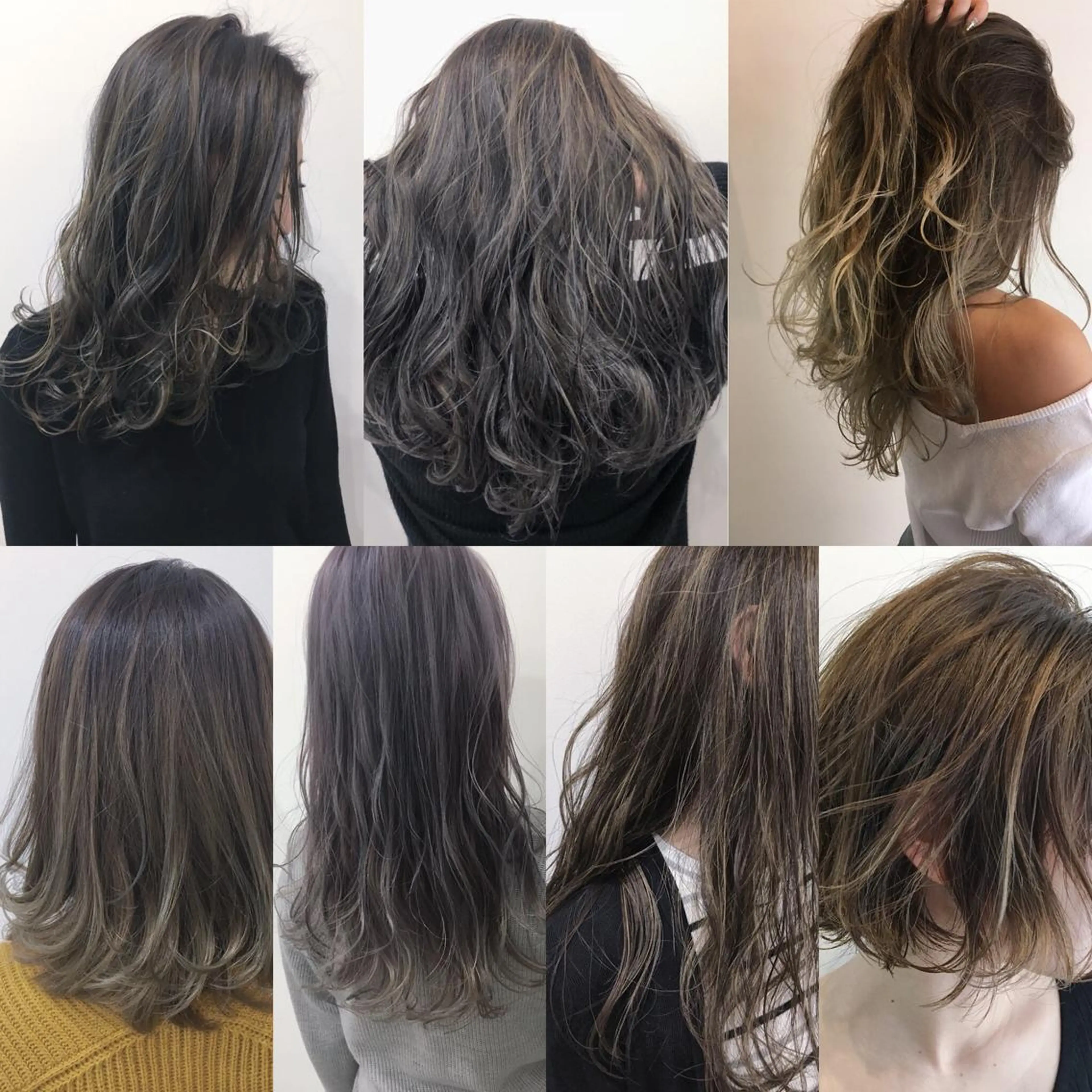 セミロング カラー tipi 香椎・千早のヘアスタイル