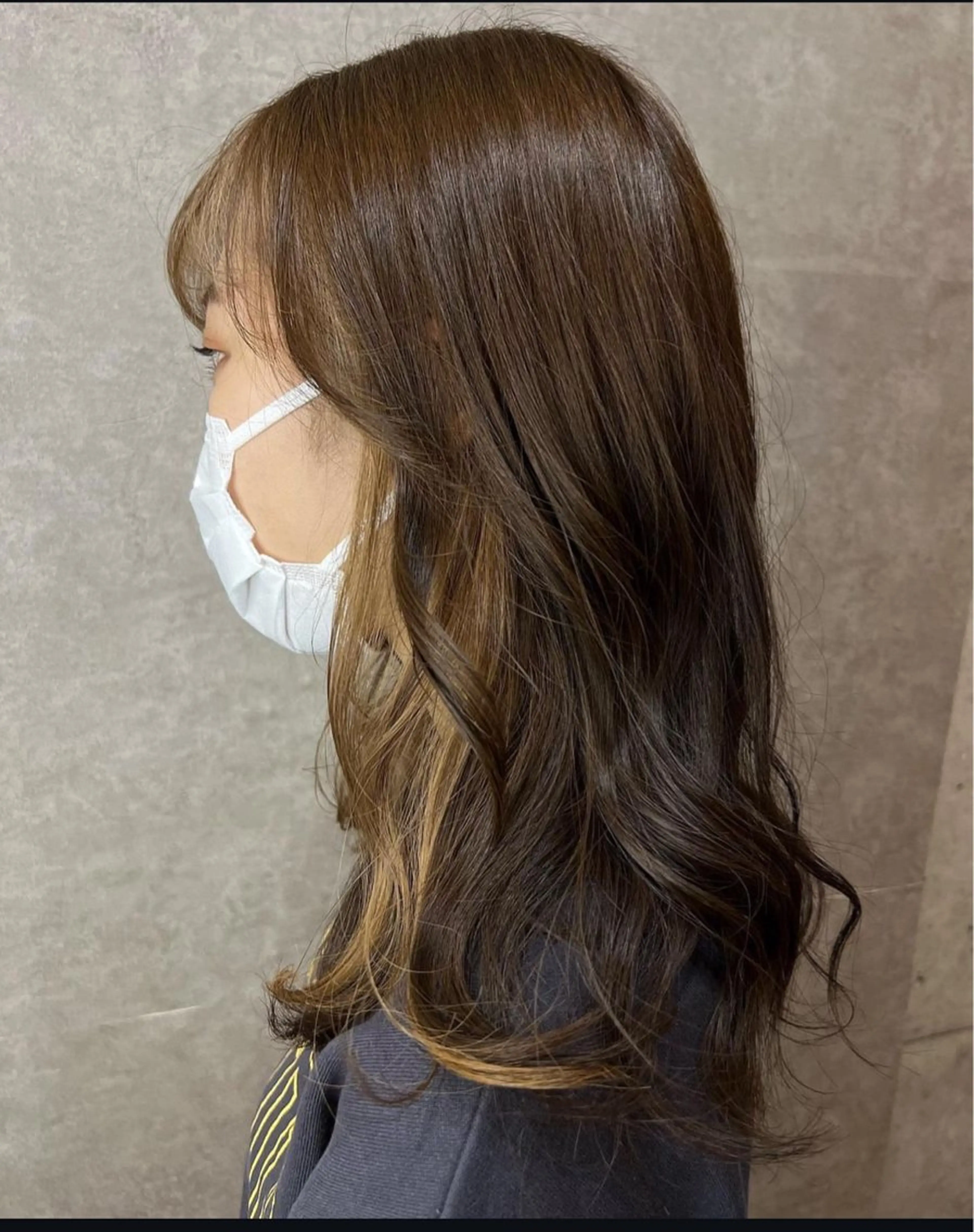 ミディアム カラー インナーカラー HAIRLABO 篠崎空竜のヘアスタイル