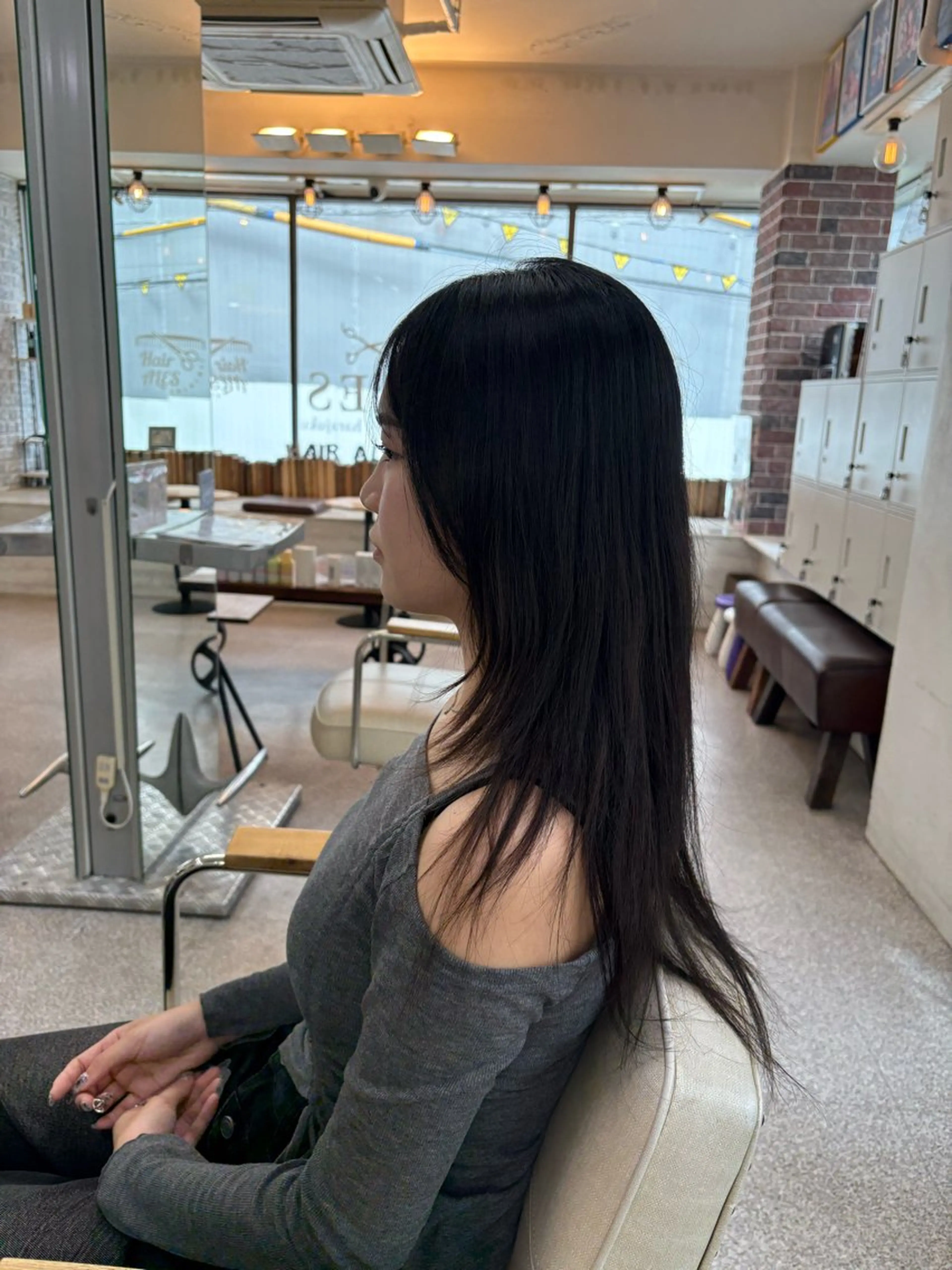 ロング 編み込みエクステ シールエクステ エクステ 韓国風ヘア レイヤーカット エクステ ハイトーン 💭黒崎ハルカのヘアスタイル