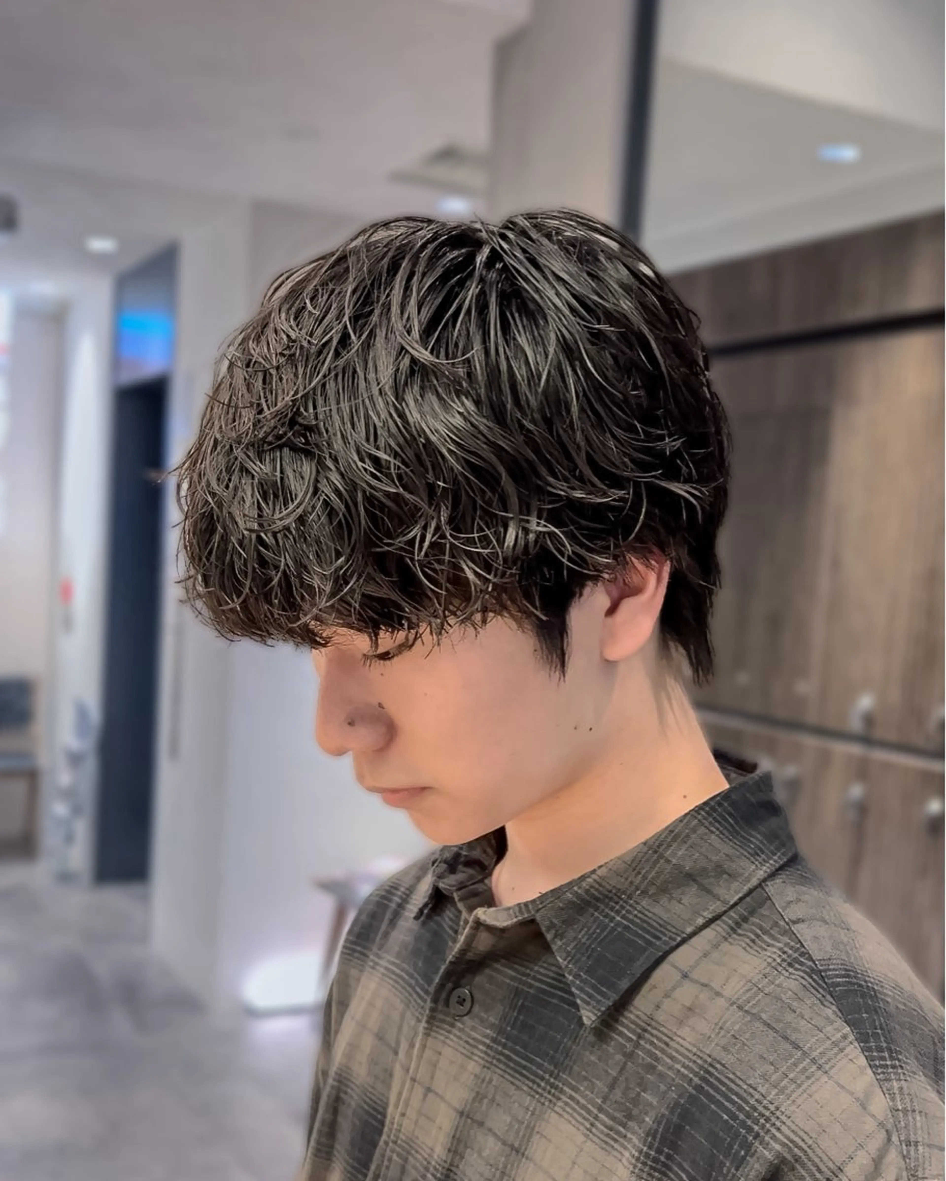 ショート パーマ メンズ メンズパーマ fifth JINGUMAE所属・波巻きスパイラルパー マ/シャドウパーマ駿のヘアスタイル